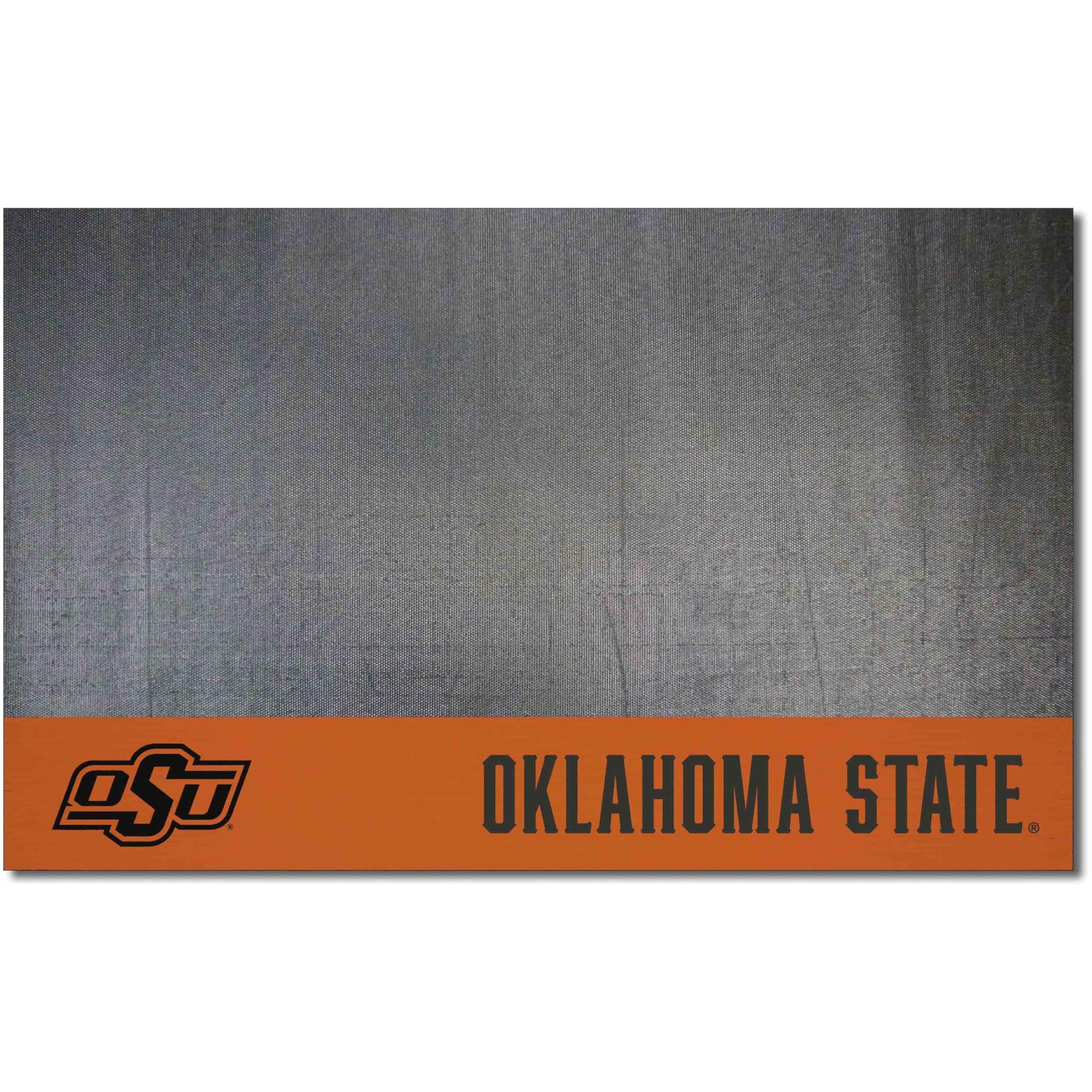 FANMATS 13324 Oklahoma State Coboys Vinyl Grill Mat - 26in. x 42in. - Deck Patio Protective Mat | Oil, flame, and UV resistant