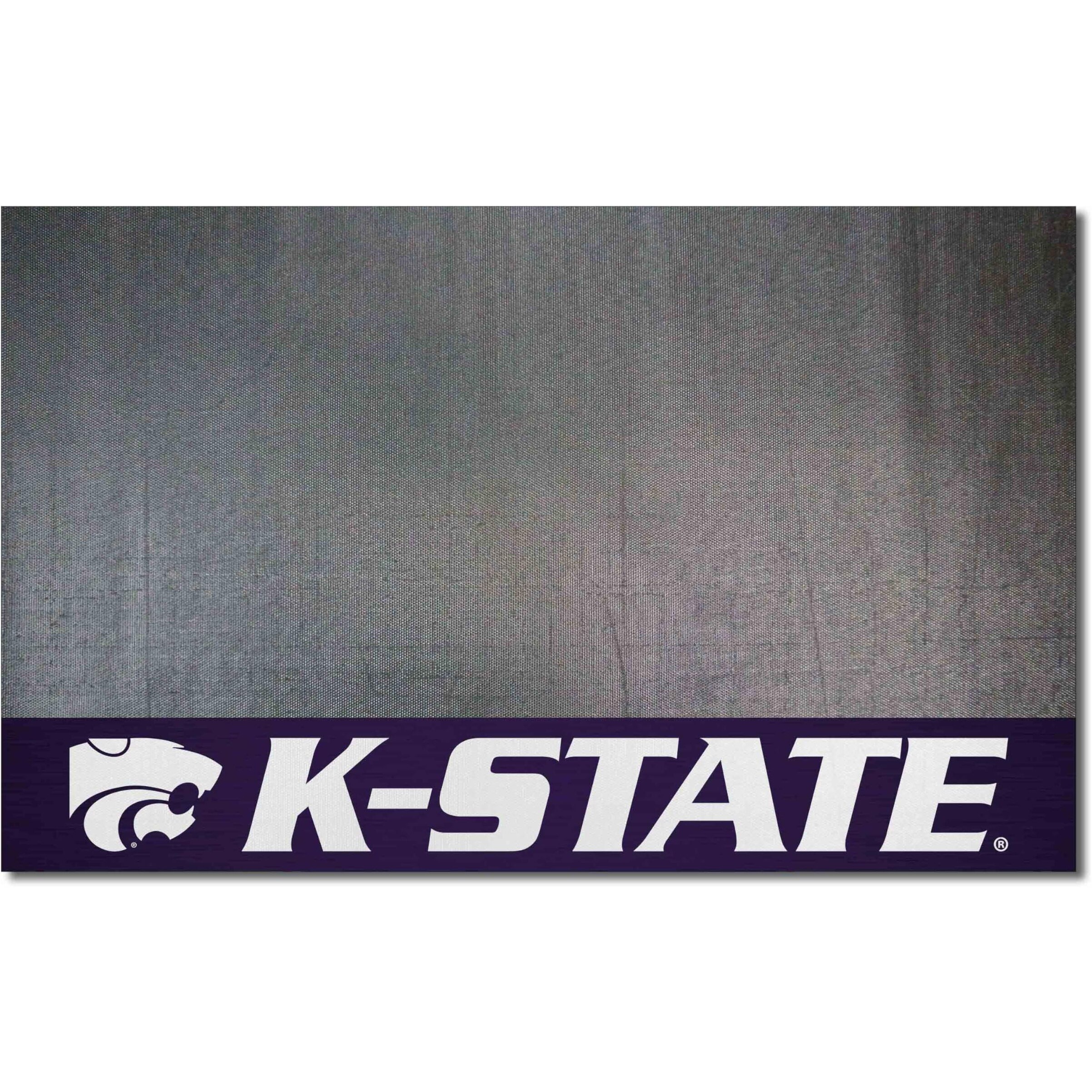 FANMATS 18099 Kansas State Wildcats Vinyl Grill Mat - 26in. x 42in. - Deck Patio Protective Mat | Oil, flame, and UV resistant