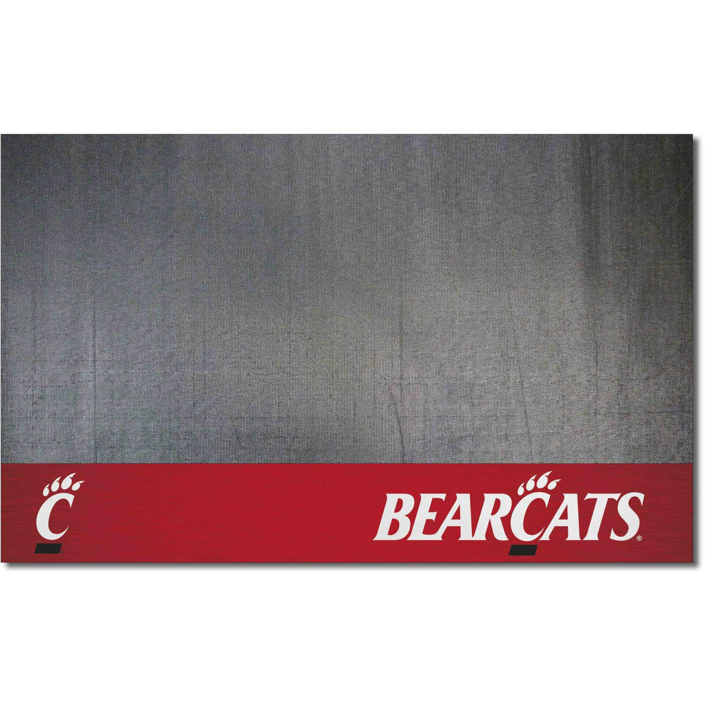 FANMATS 18280 Cincinnati Bearcats Vinyl Grill Mat - 26in. x 42in. - Deck Patio Protective Mat | Oil, flame, and UV resistant