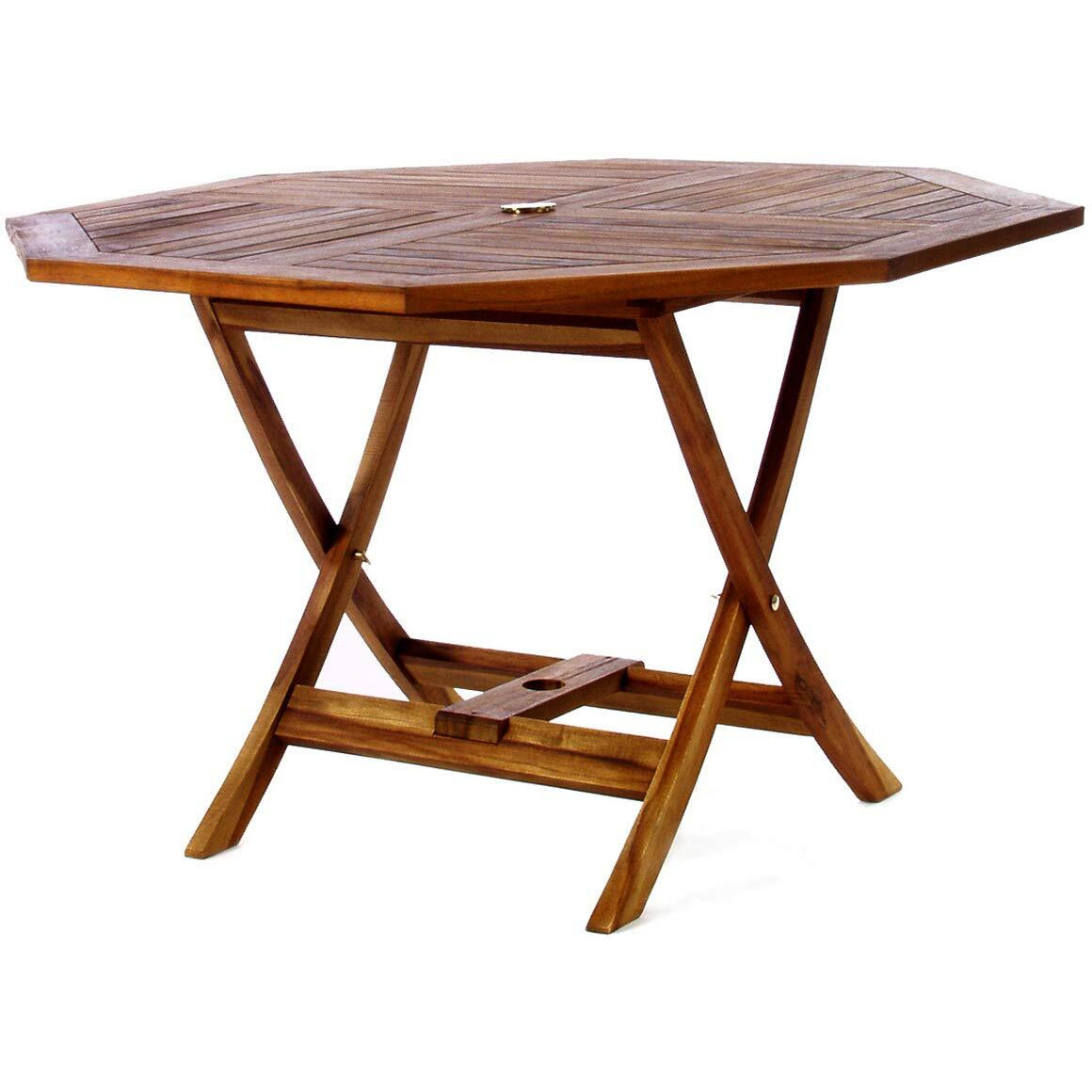 All Things Cedar TO48 Teak Octagon Patio Table