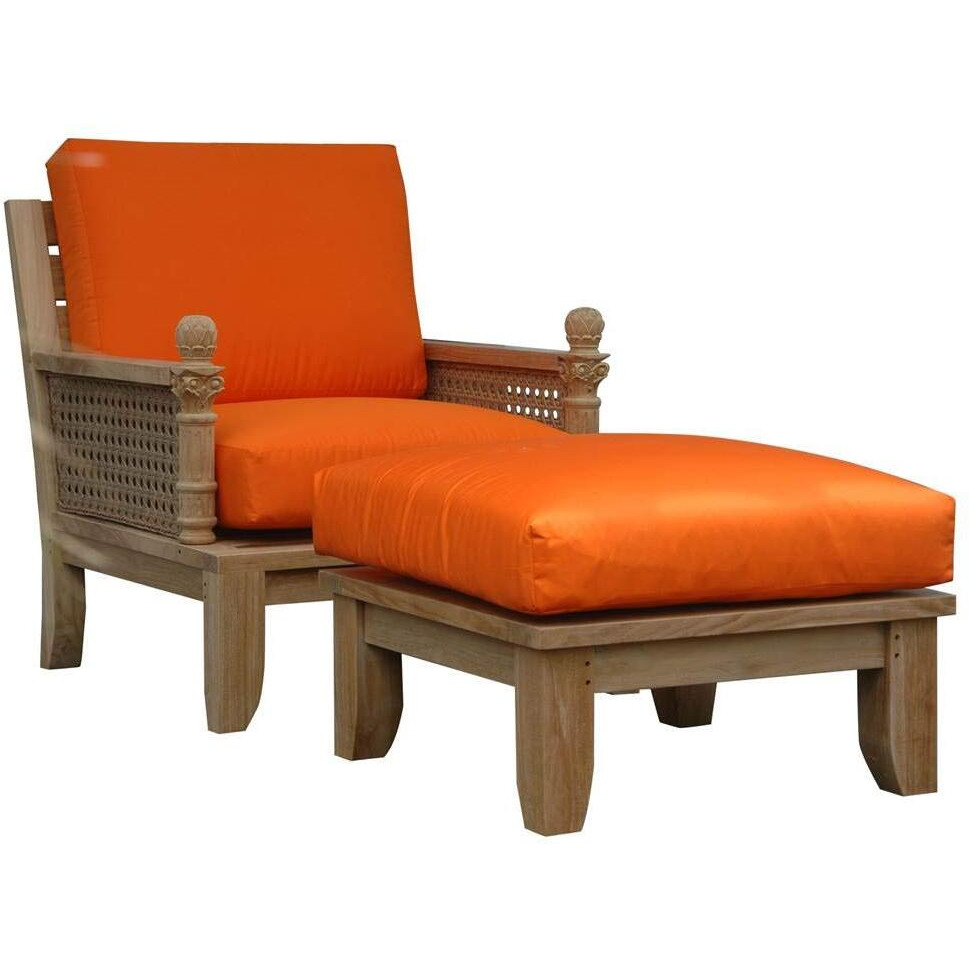 Anderson Teak Set-70 Luxe Deep Seating Armchair & Luxe Ottoman Set