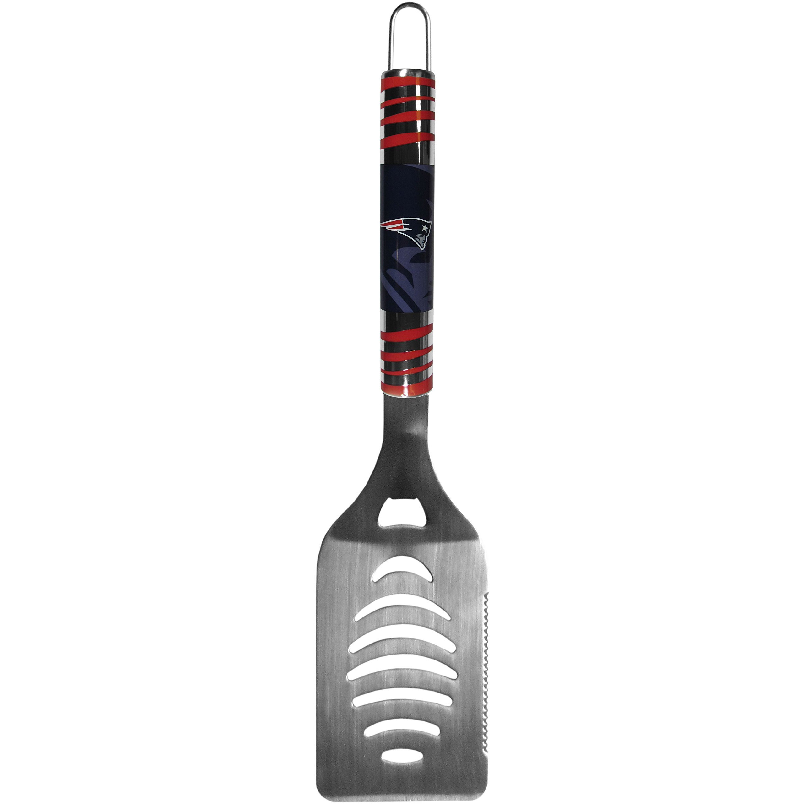 NFL Ne England Patriots Stainless Steel Tailgater Spatula ith Color Handle, Silver