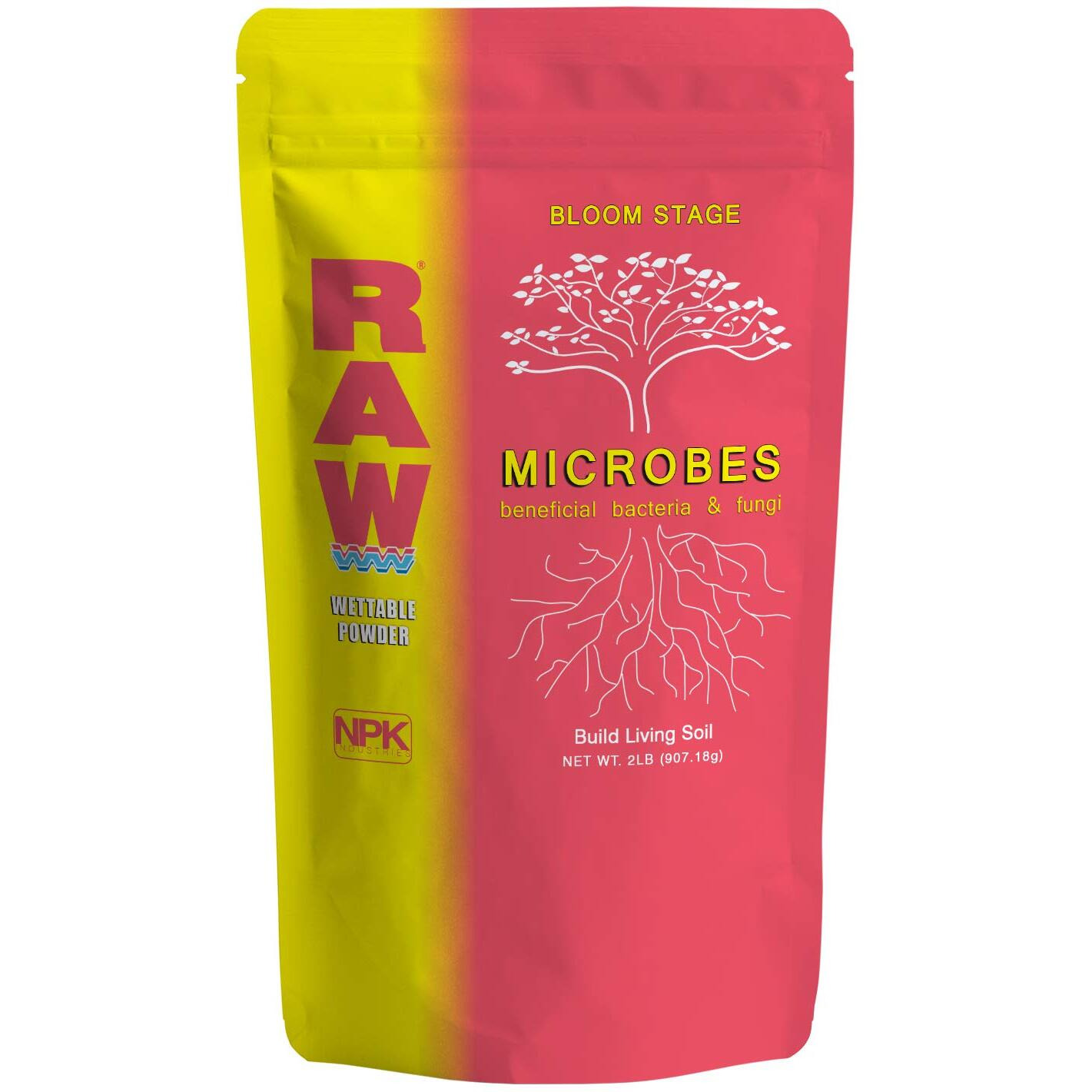 RAW Microbes Bloom 2lb - Beneficial Microbial Inoculant for Floering Plants - Boosts Nutrient Uptake and Enhances Bloom Development