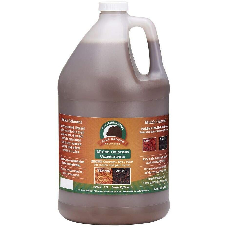 Just Scentsational MCC-128BRN Bark Mulch Colorant Concentrate, Brown, 128 oz (1 Gallon)