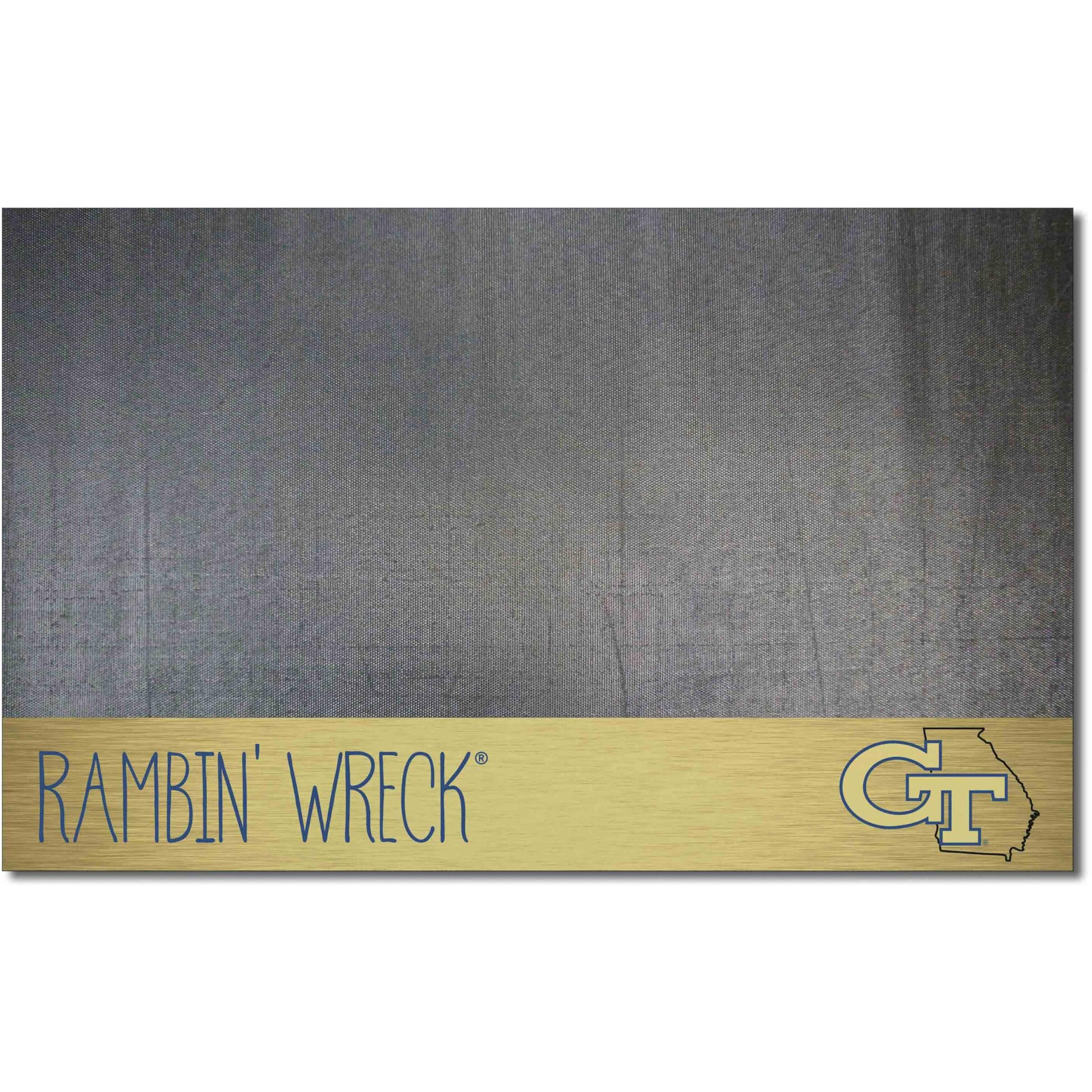 FANMATS 21113 Georgia Tech Yellow Jackets Southern Style Vinyl Grill Mat - 26in. x 42in. - Deck Patio Protective Mat | Oil, flame, and UV resistant