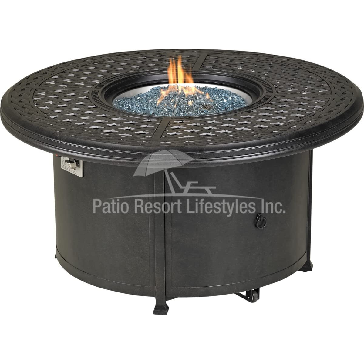 Patio Resort 48  Windsor Series Round Fire Table with Built-in Burner