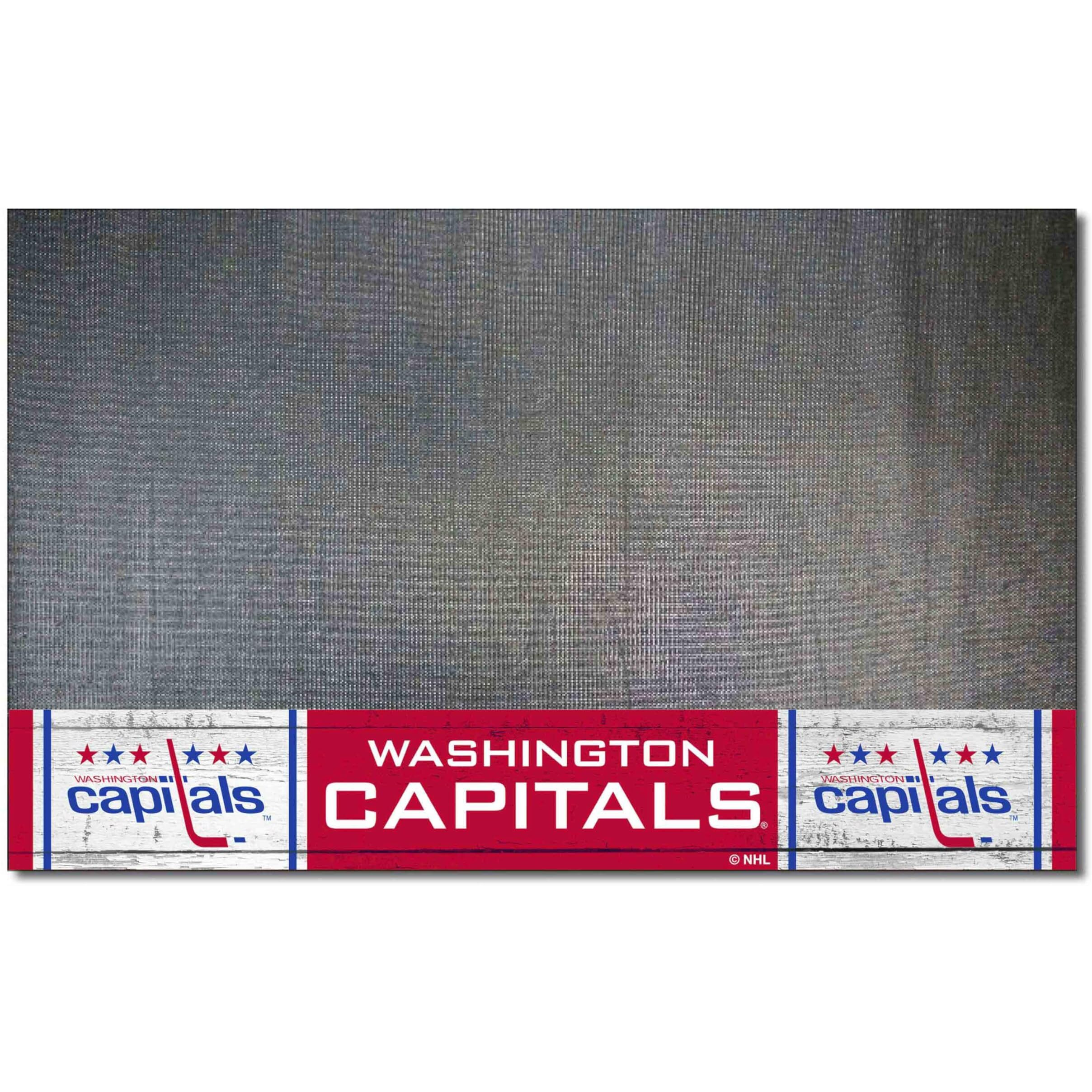 FANMATS 35604 NHL Retro Washington Capitals Vinyl Grill Mat - 26in. x 42in.