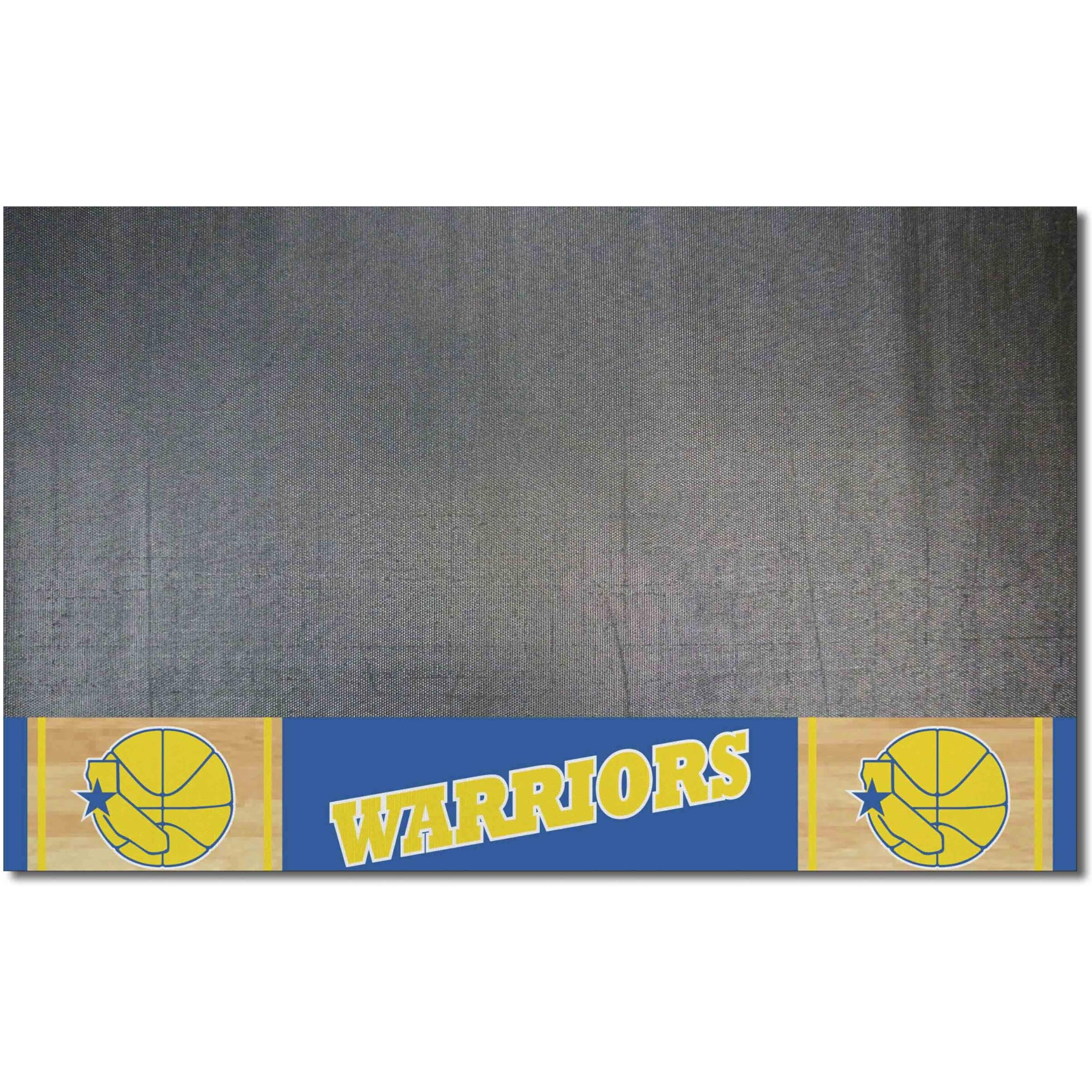 FANMATS 35292 NBA Retro Golden State Warriors Vinyl Grill Mat - 26in. x 42in.