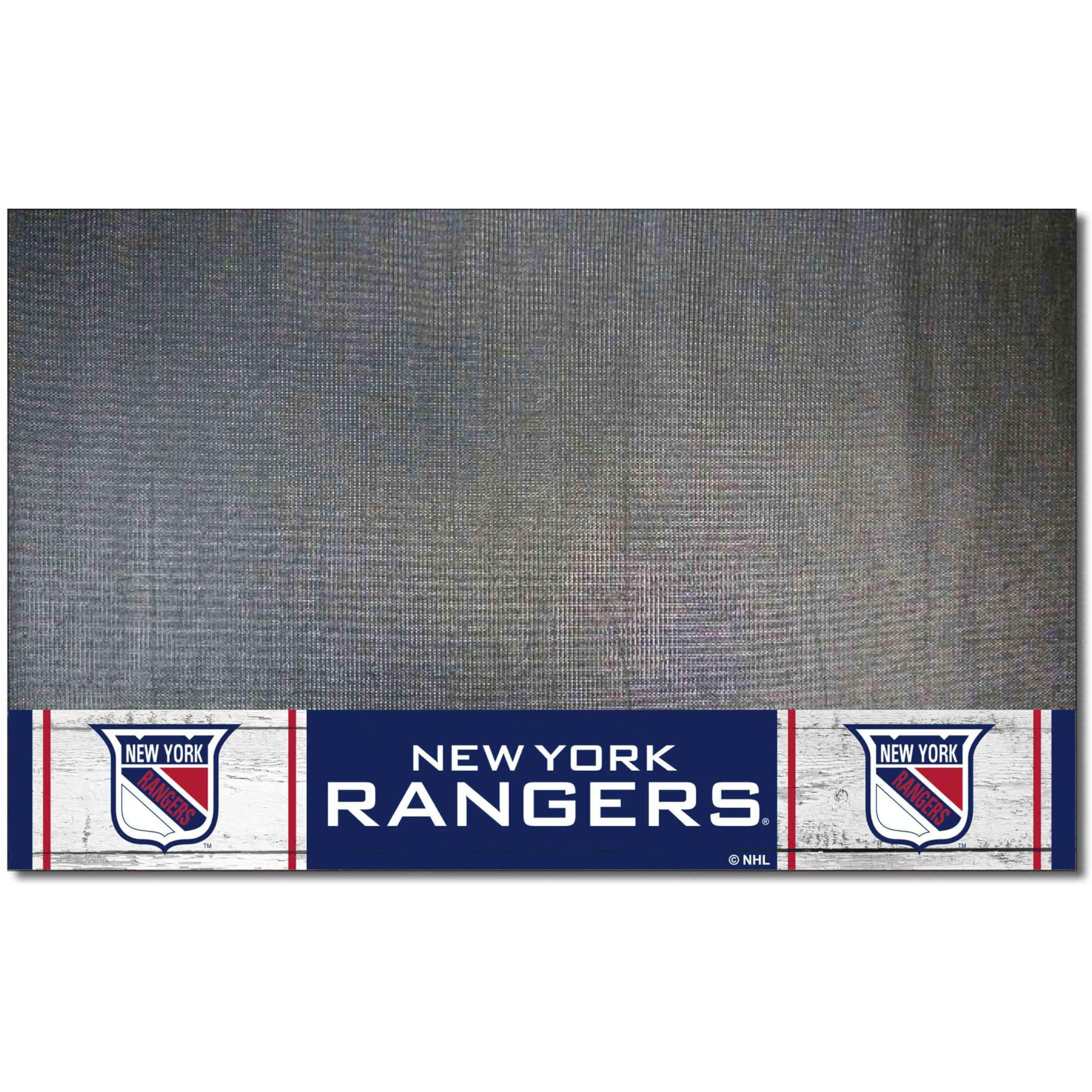 FANMATS 35555 NHL Retro New York Rangers Vinyl Grill Mat - 26in. x 42in.