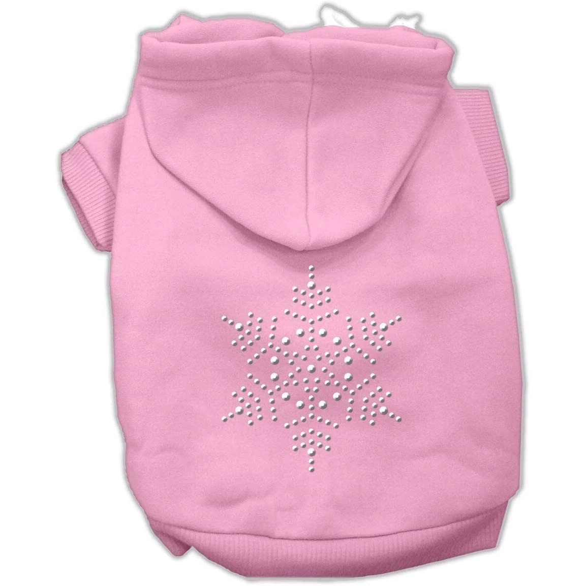 Mirage Pet Products 10-Inch Snowflake Hoodies, Small, Pink