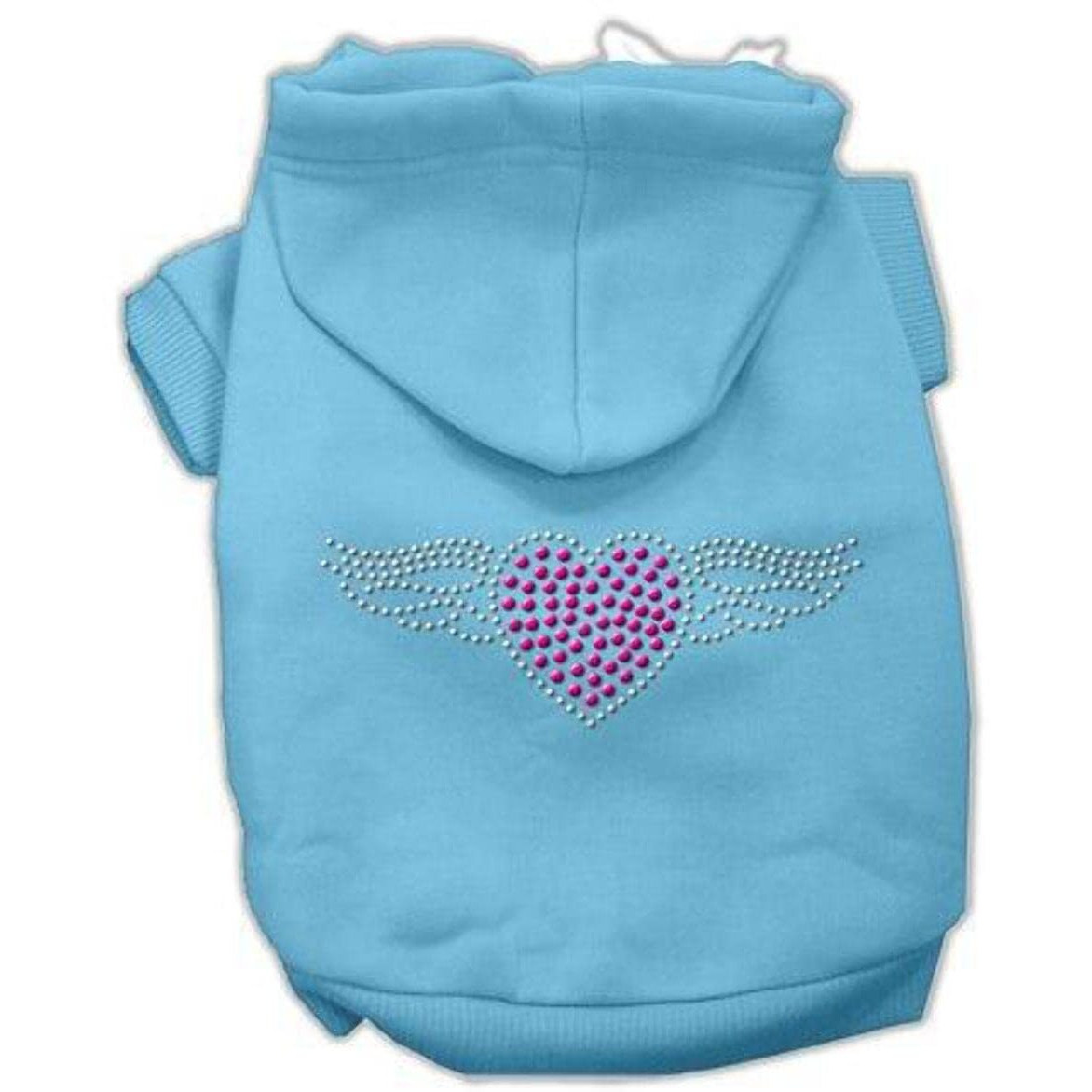 Pet, Dog & Cat Hoodie Rhinestone,  Aviator  Baby Blue 3XL (25-35 lbs.)