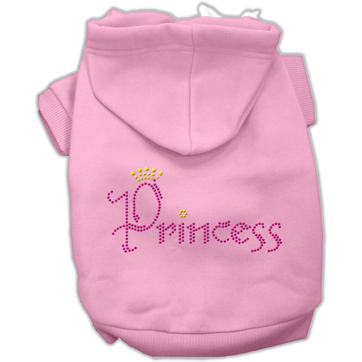 Mirage Pet Products Princess Rhinestone Hoodies Pink XS (8)