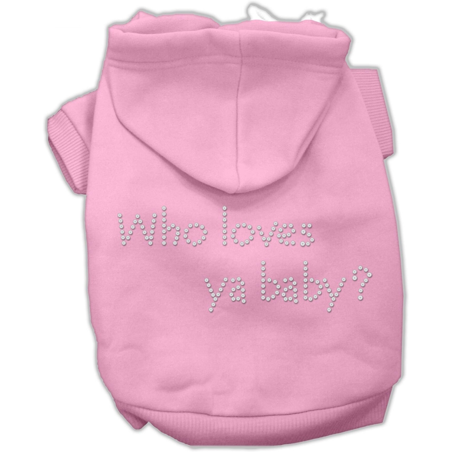 Mirage Pet Products Who loves ya baby Hoodies Pink XL (16)