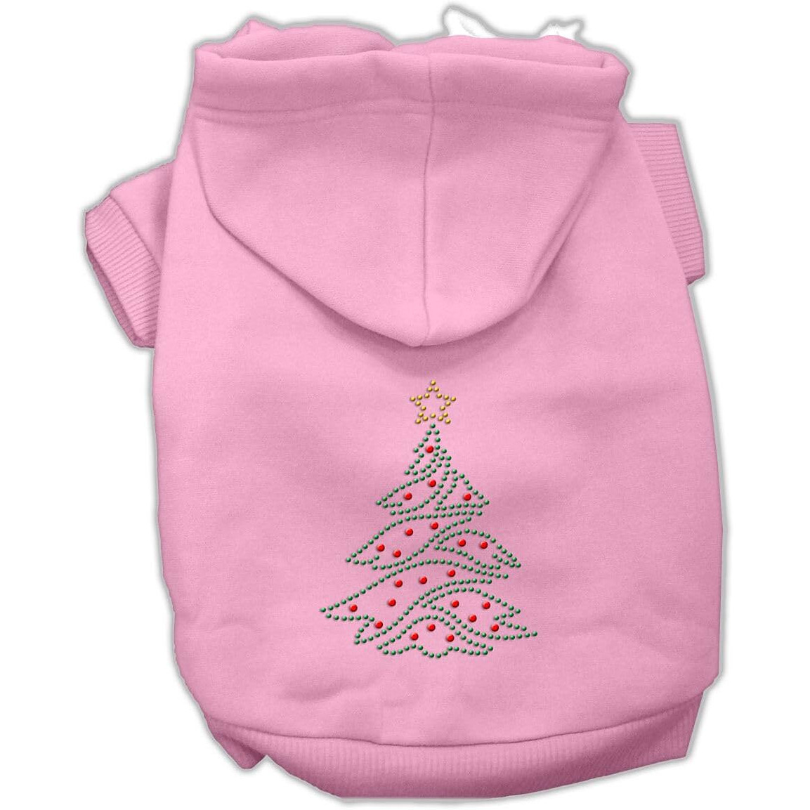 Mirage Pet Products 18-Inch Christmas Tree Hoodie, XX-Large, Pink