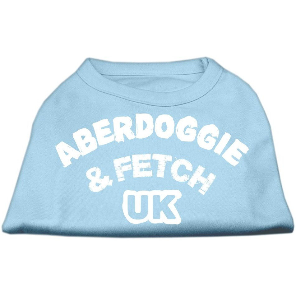 Mirage Pet Products 18-Inch Aberdoggie UK Screenprint Shirts, XX-Large, Baby Blue