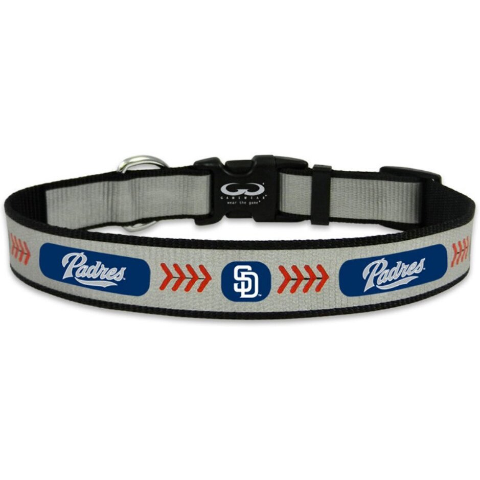 MLB San Diego Padres Baseball Pet Collar, Medium, Reflective