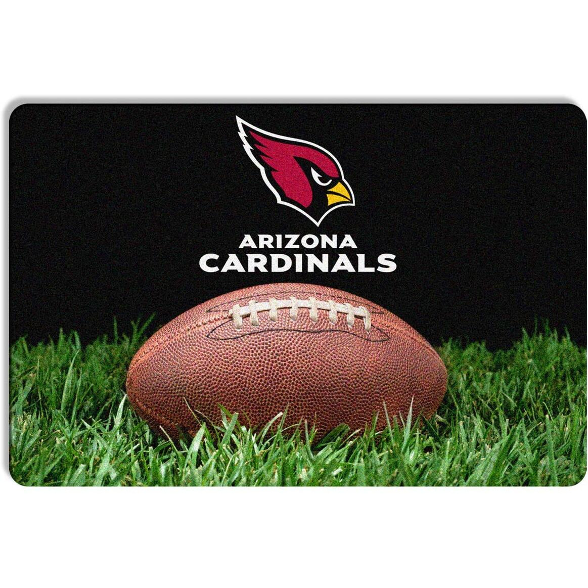 NFL Arizona Cardinals Classic Football Pet Bowl Mat, Large