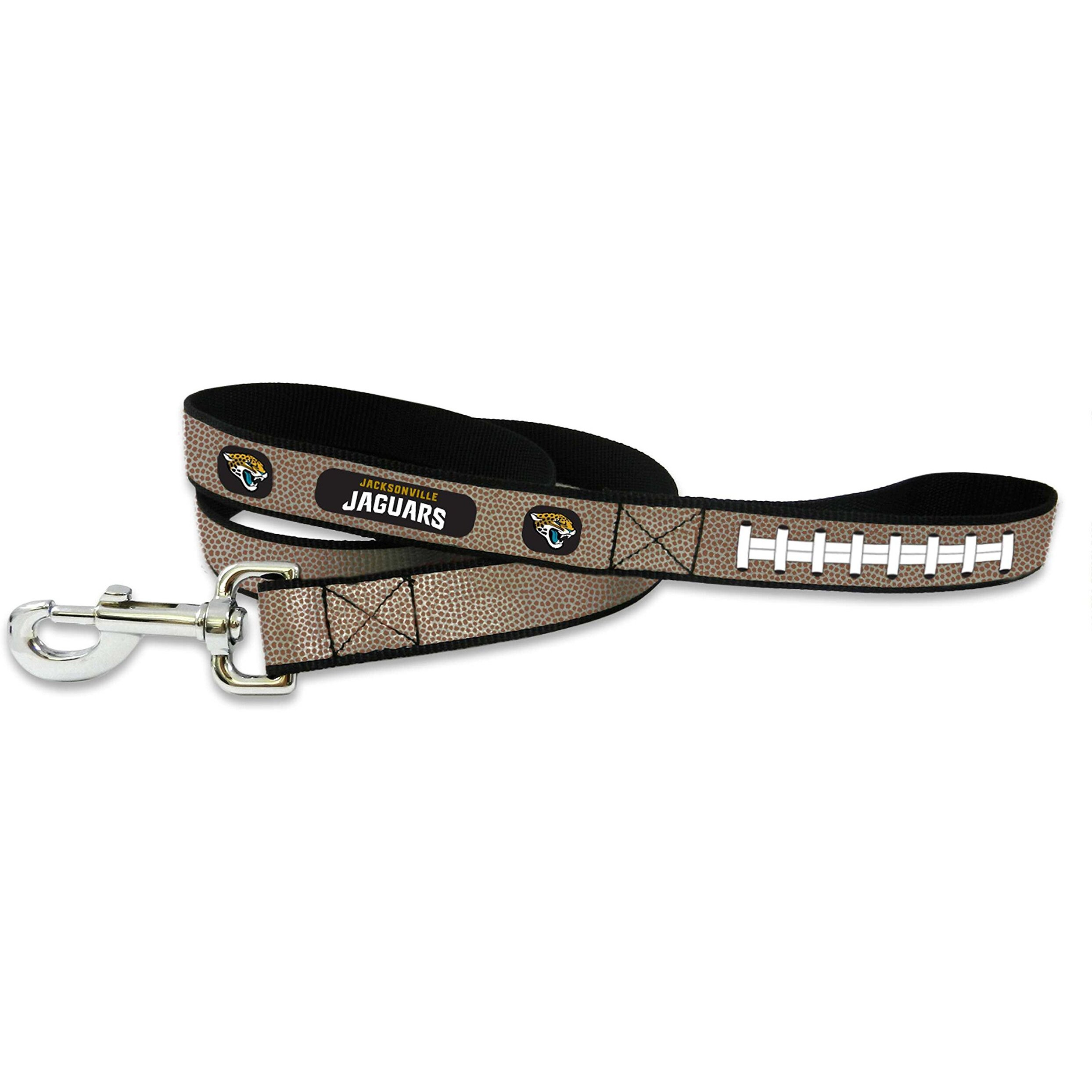 Jacksonville Jaguars Reflective Football Leash - L,Large,Silver