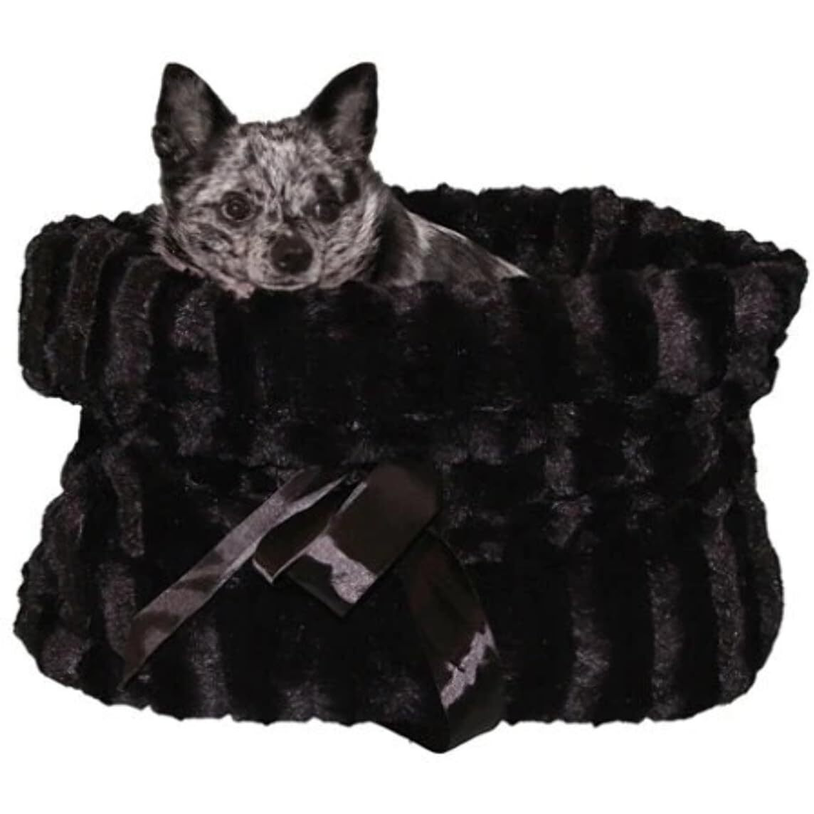 Pet Flys Black Reversible Snuggle Bugs Pet Bed, Bag and Car Seat in One