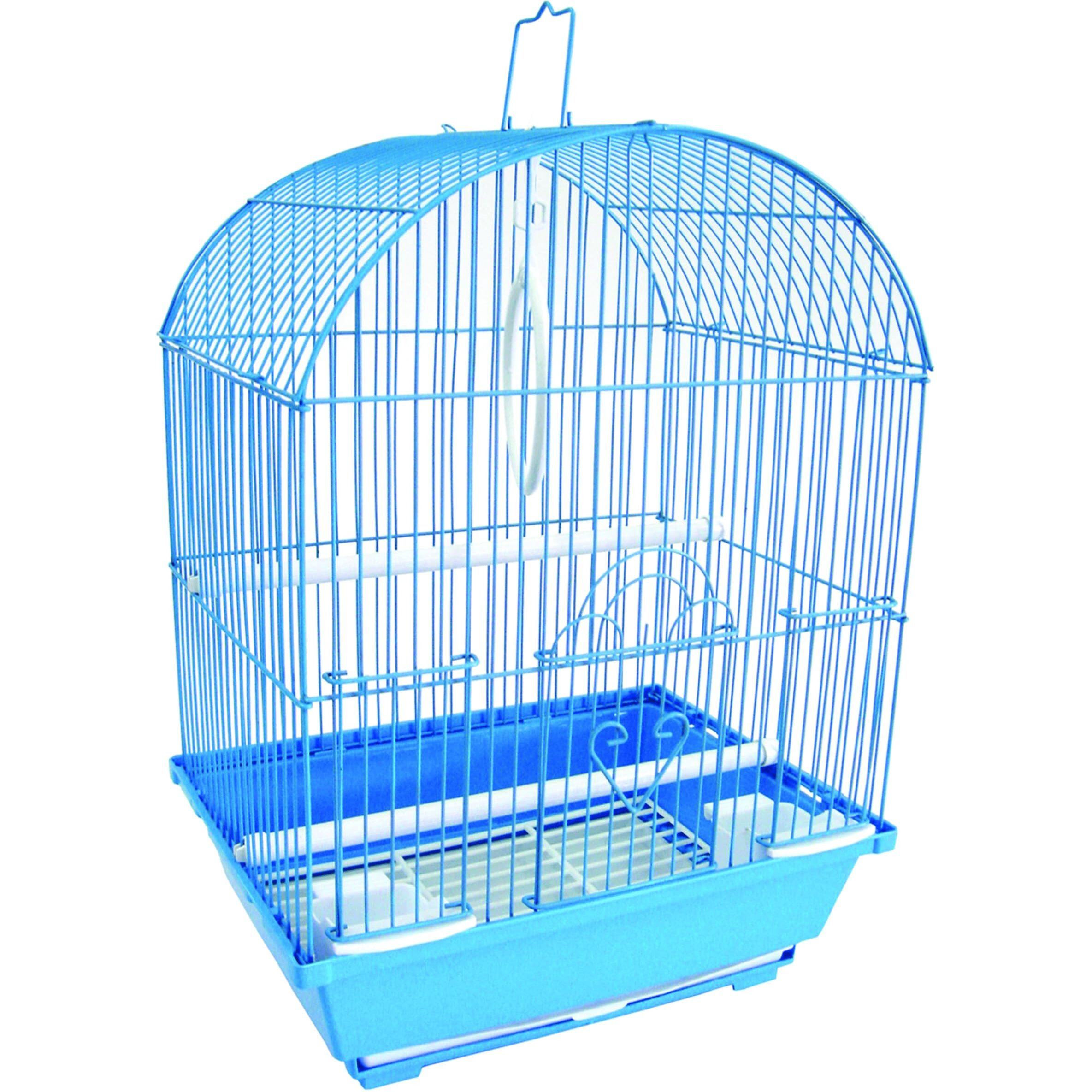 YML A1104BLU Round Top Style Small Parakeet Cage, 11 x 9 x 16