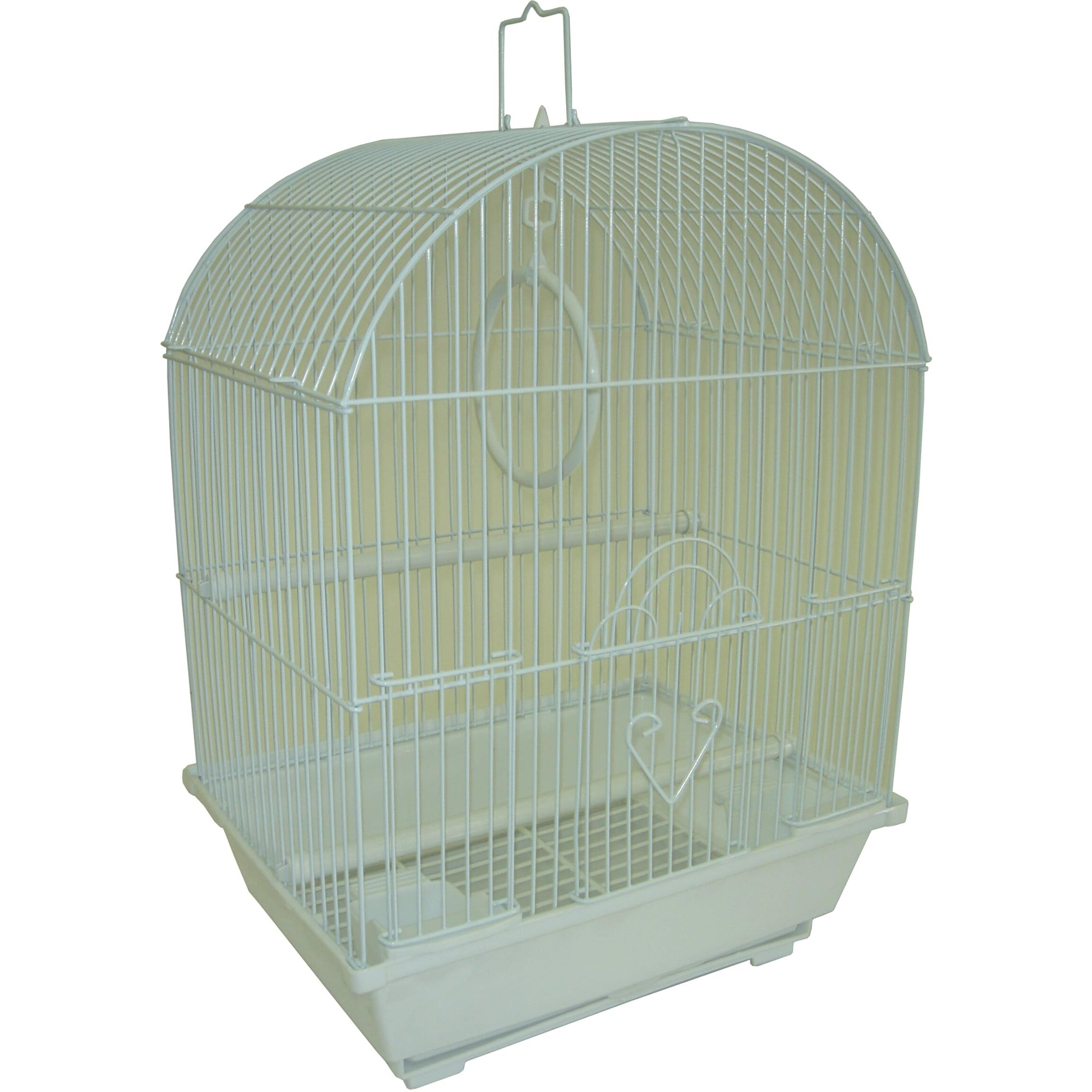 YML A1104WHT Round Top Style Small Parakeet Cage, 11 x 9 x 16