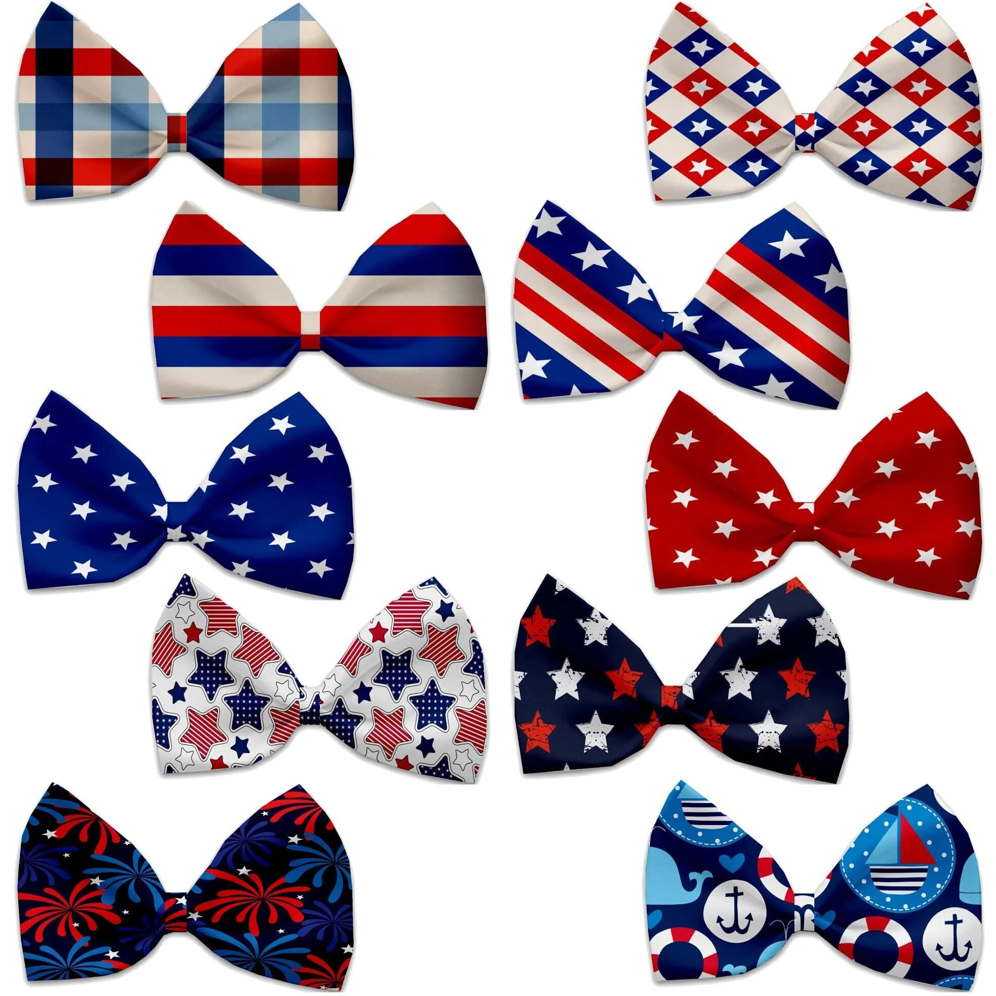 Mirage Stars and Stripes Dog Bow Tie