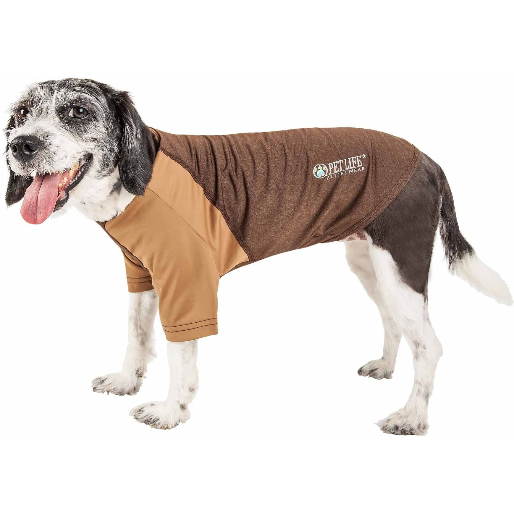 Pet Life  Active 'Hybreed' 4-Way Stretch Two-Toned Performance Dog T-Shirt