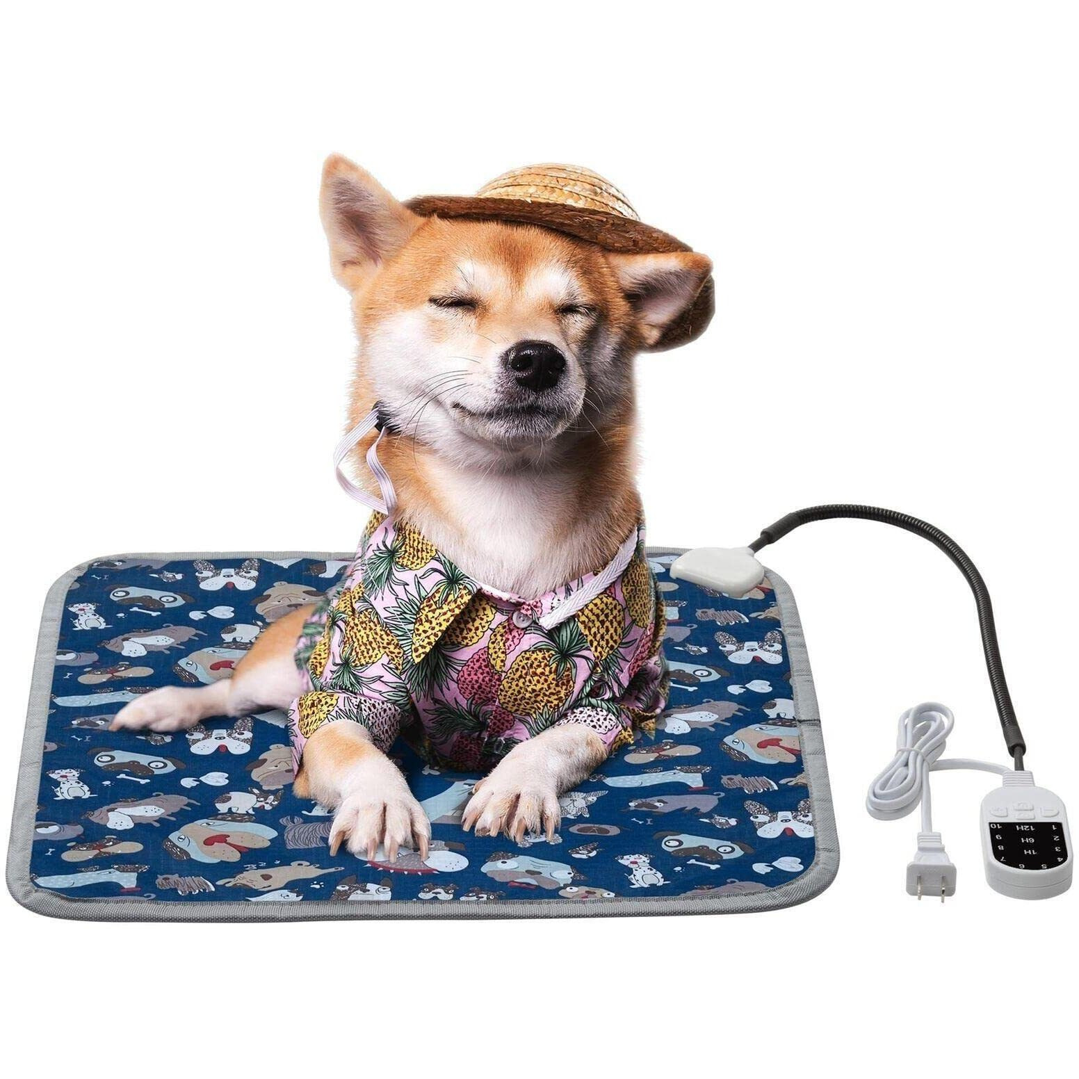 Pet Heating Pad Dog Electric Waterproof Mat Warming Bed Indoor Heated Bed-Small (Small)