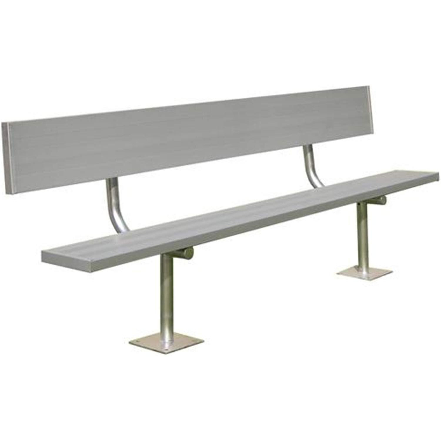 7.5' Surface Mount Bench w/Back (EA)