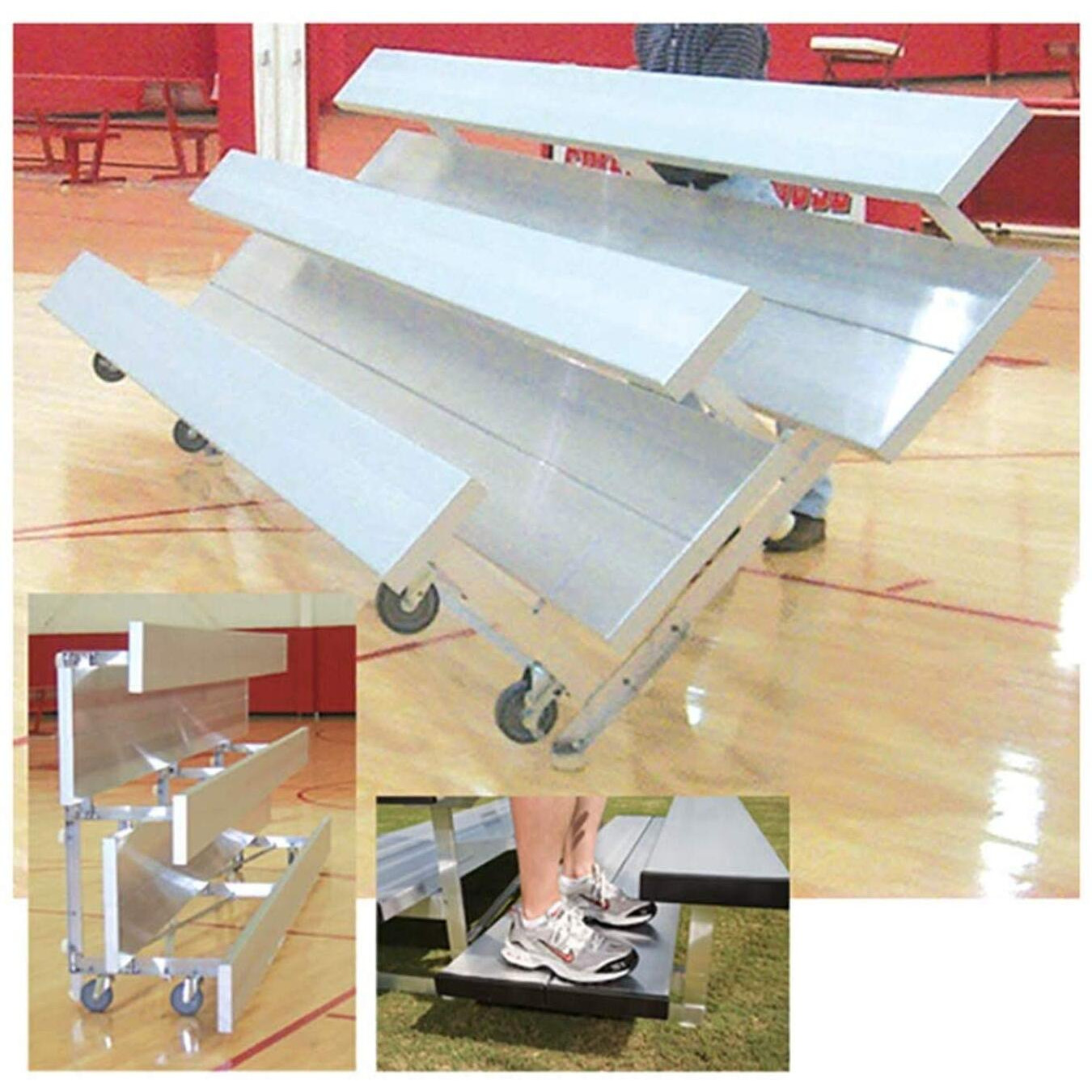 3 Row 8' Pref. Tip n' Roll Bleacher (EA)