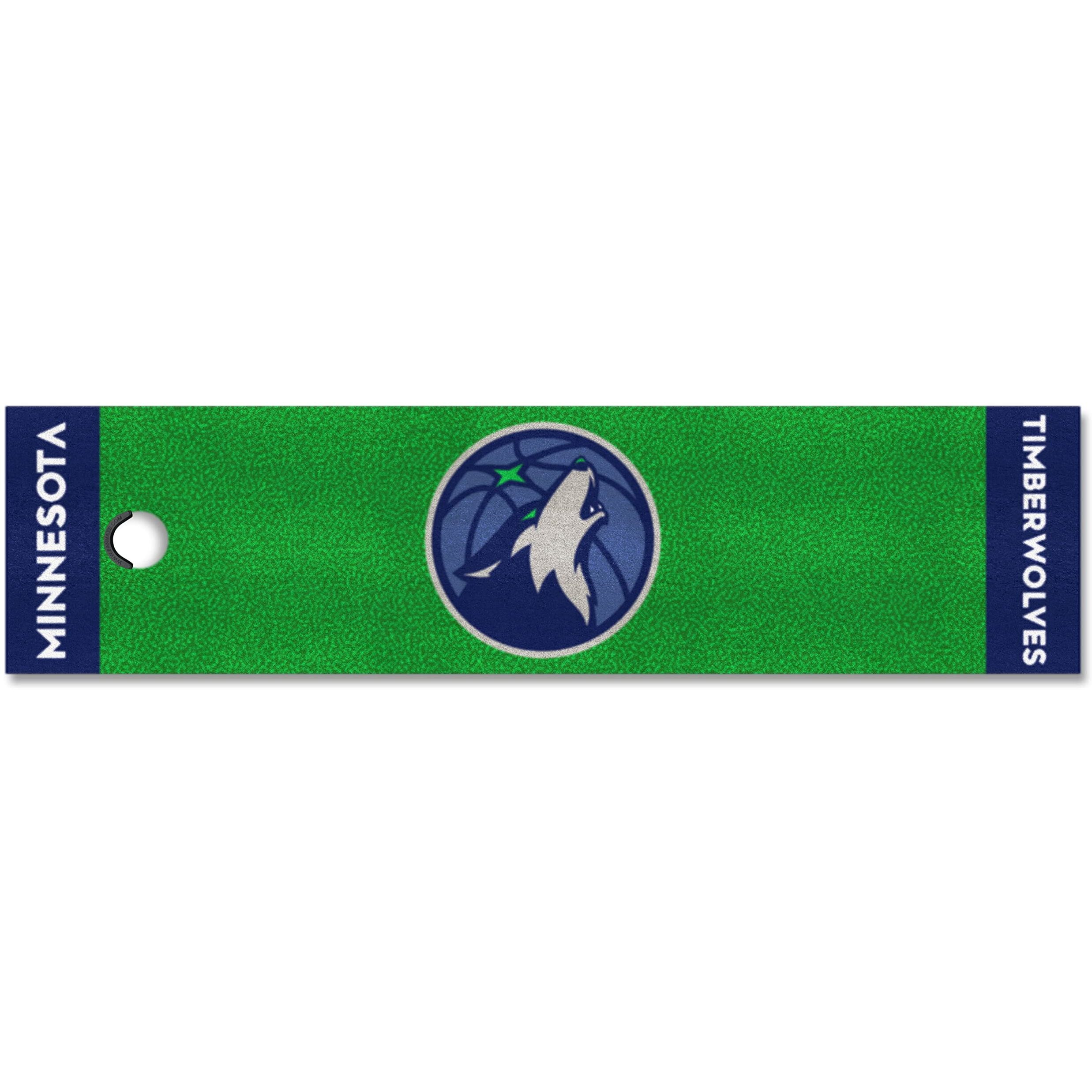 FANMATS 9335 Minnesota Timberwolves Putting Green Mat - 1.5ft. x 6ft.