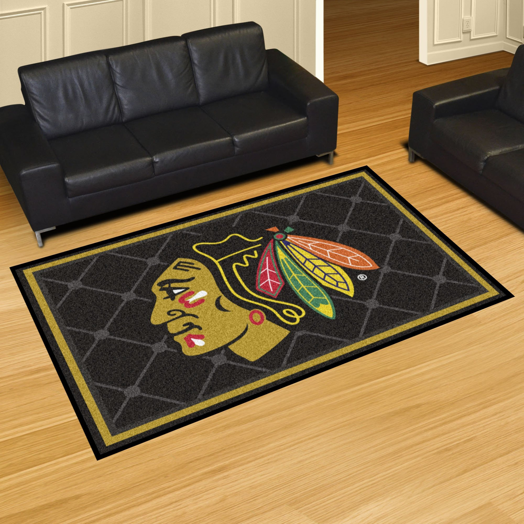 FANMATS Chicago Blackhawks 5x8 Rug