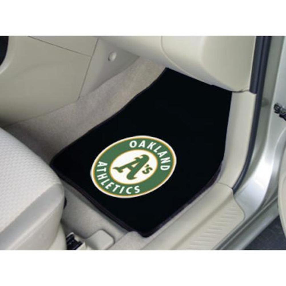 MLB - Oakland Athletics Carpet Car Mat Set - 2 Pieces