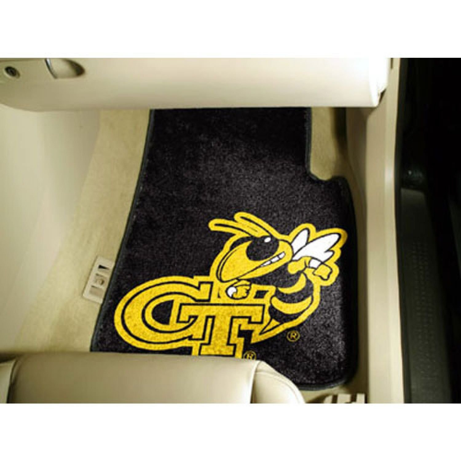 Fan Mats 5535 GT - Georgia Tech Yellow Jackets 17  x 27  Carpeted Car Mat Set