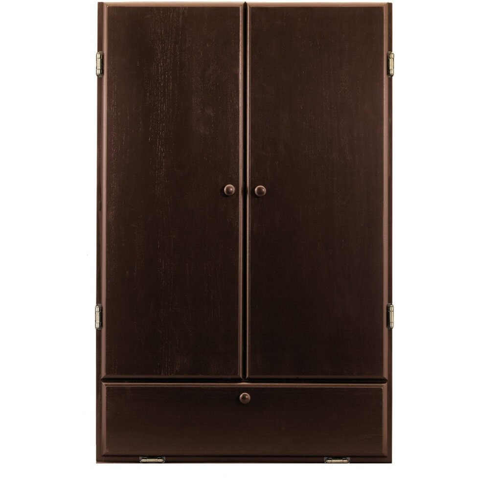 GLD Viper 40-0220 Hudson Dartboard Cabinet Dead-On Bristle Black Mariah Steel Tip Darts 22g & Vinyl Dart Mat Mahogany