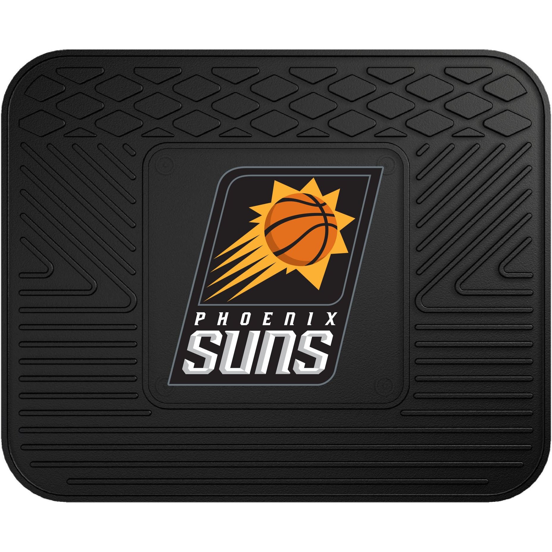 FANMATS 10007 Phoenix Suns Back Row Utility Car Mat - 1 Piece - 14in. x 17in., All Weather Protection, Universal Fit, Molded Team Logo