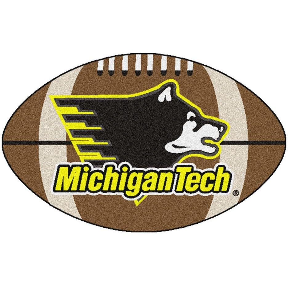 Michigan Tech Football Rug 20.5 x32.5