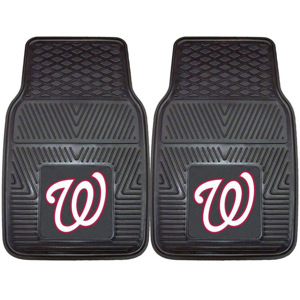 MLB - Washington Nationals Heavy Duty Car Mat Set - 2 Pieces