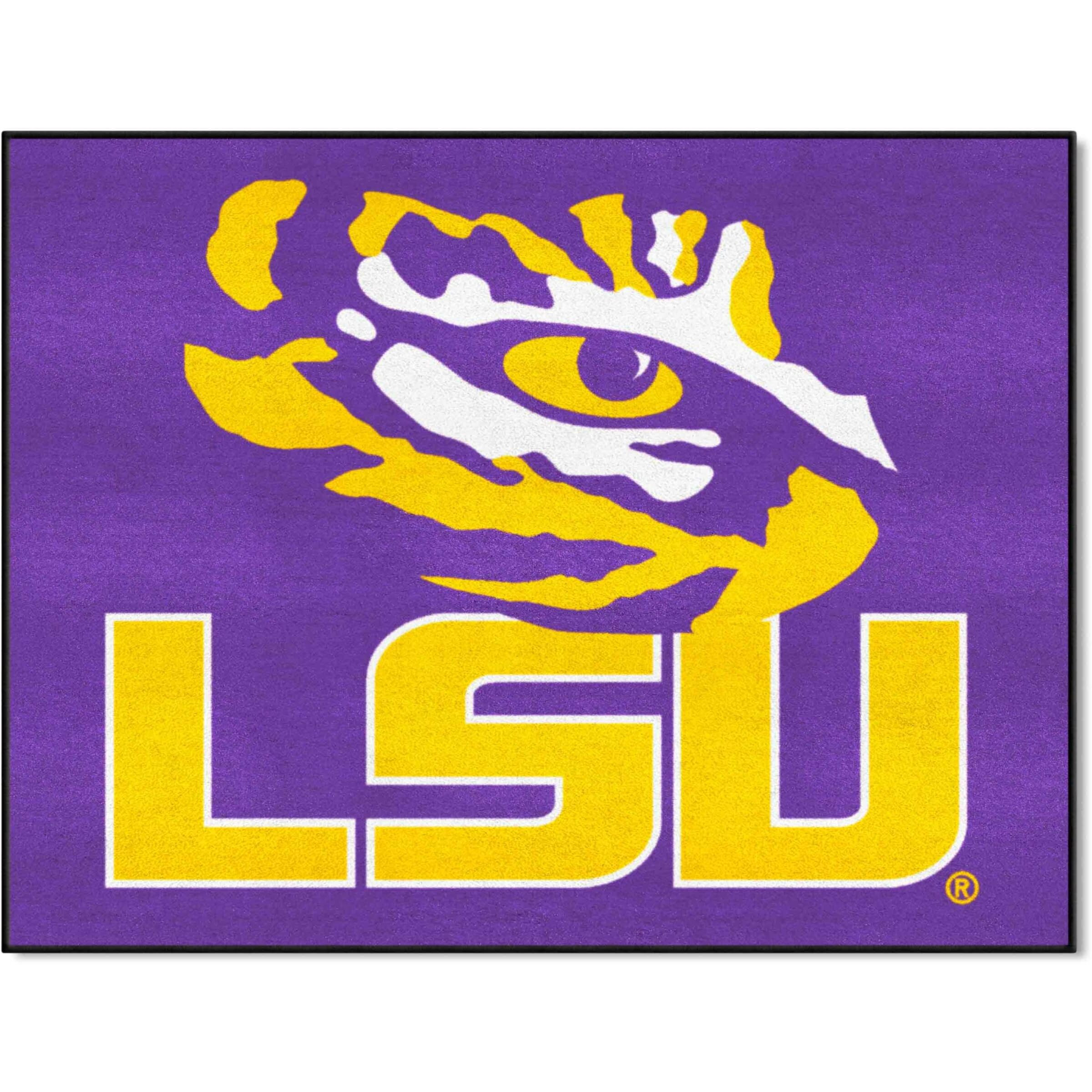 FANMATS 3950 Louisiana State University All-Star Mat | Purple | 33.75 x42.5  | LSU Primary Logo