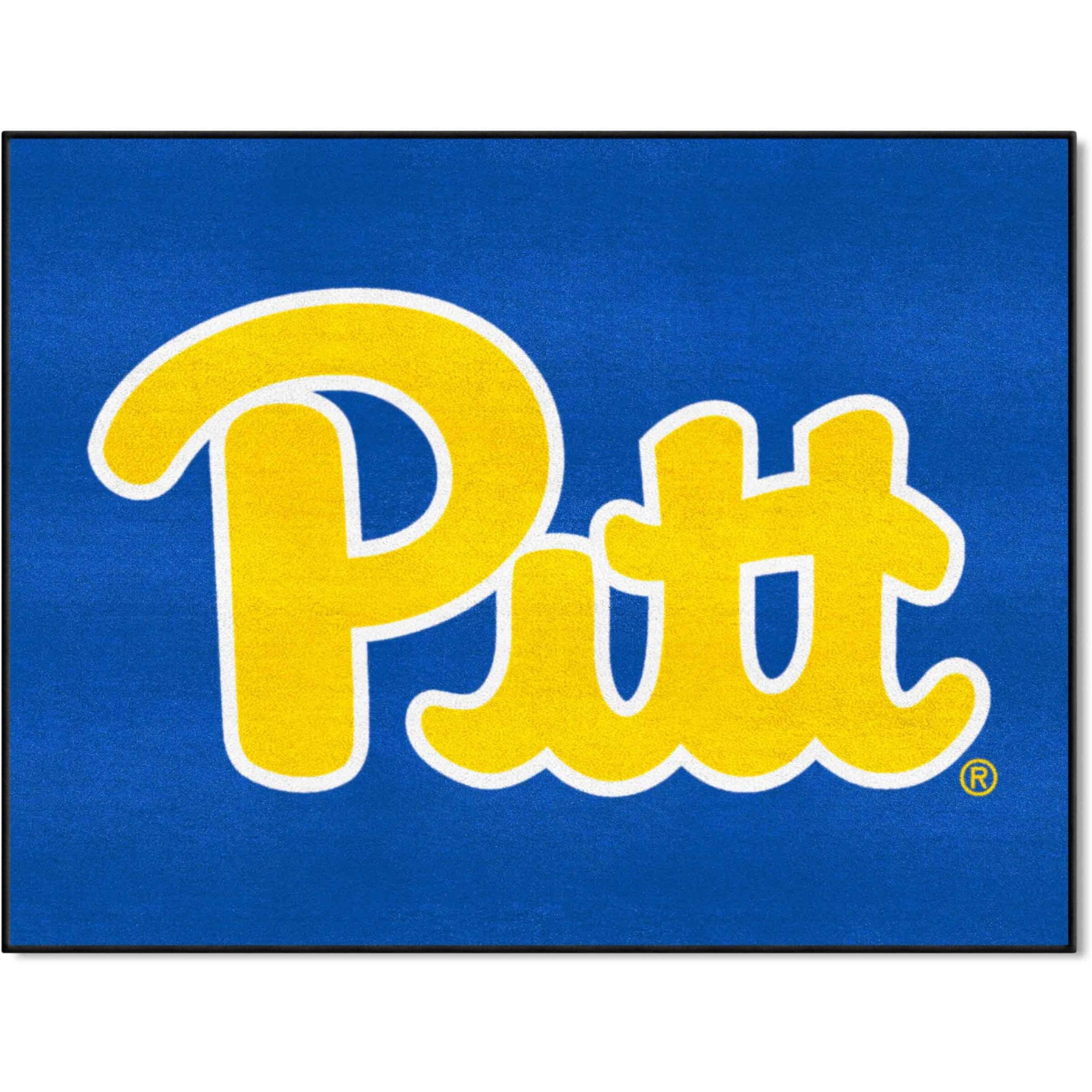 FANMATS 1714 University of Pittsburgh All-Star Mat | Navy | 33.75 x42.5  | Script Pitt Primary Logo