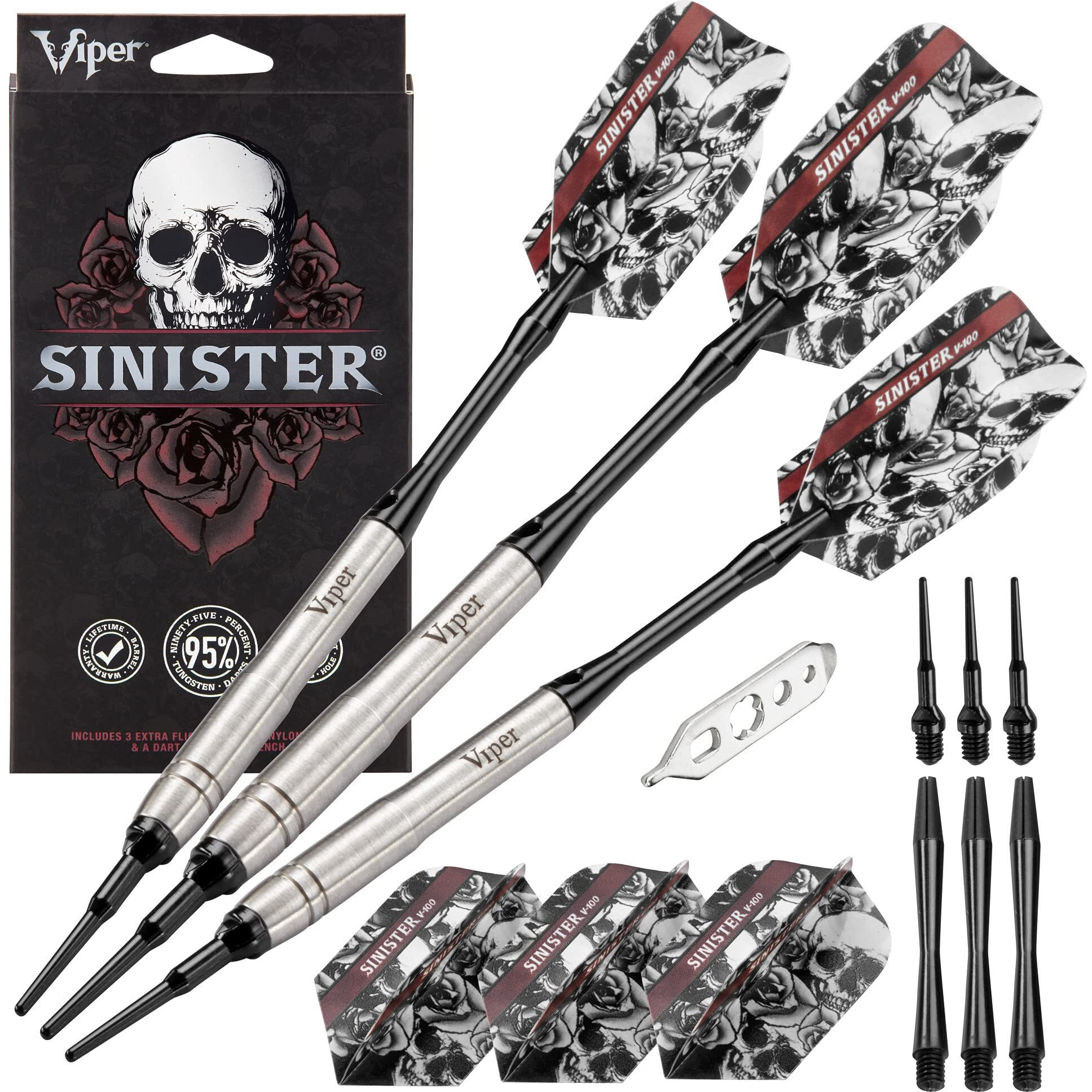 Viper by GLD Products unisex adult Beveled Barrel darts, Silver, 18 grams US