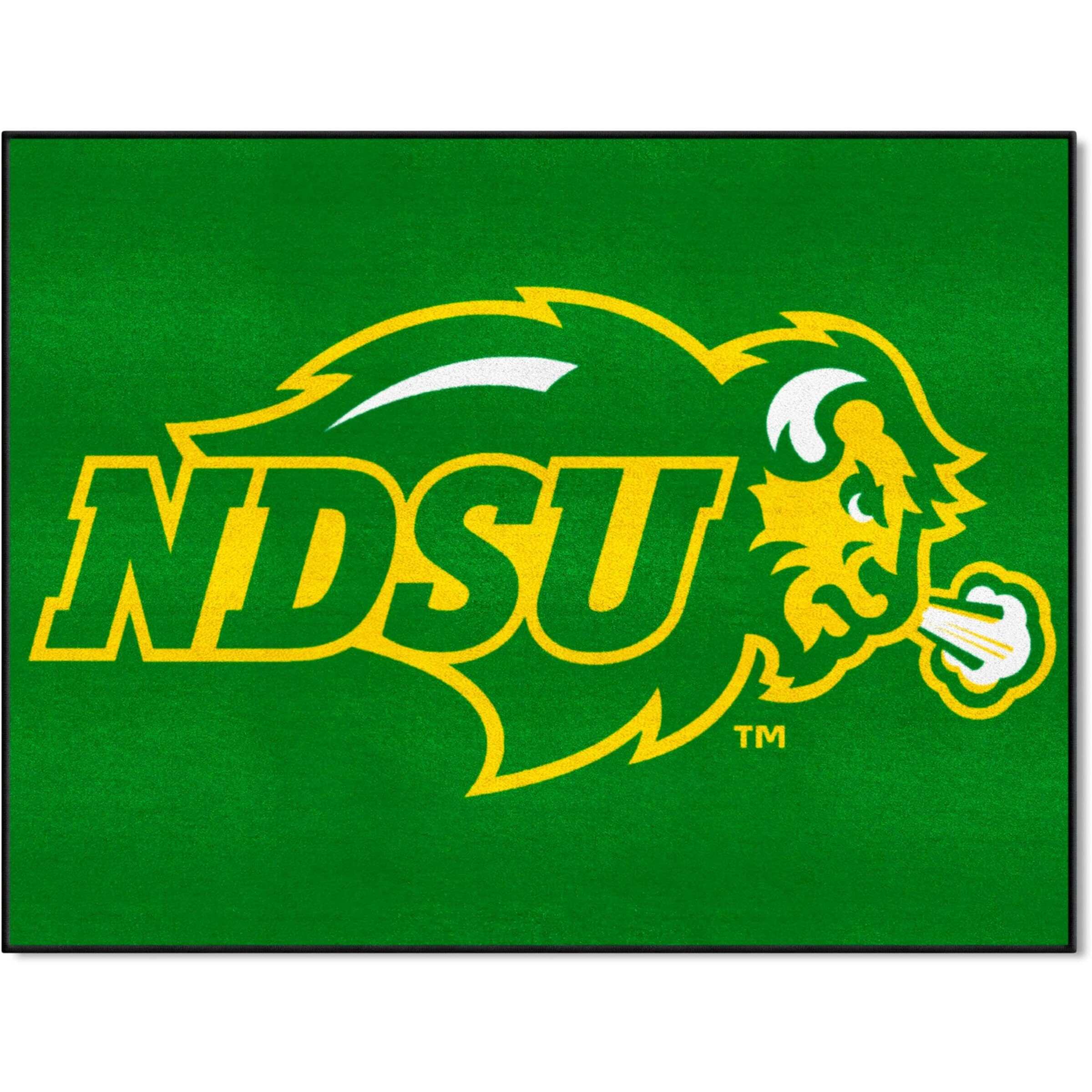 FANMATS 141 North Dakota State University All-Star Mat | Green | 33.75 x42.5  | NDSU Bison Logo