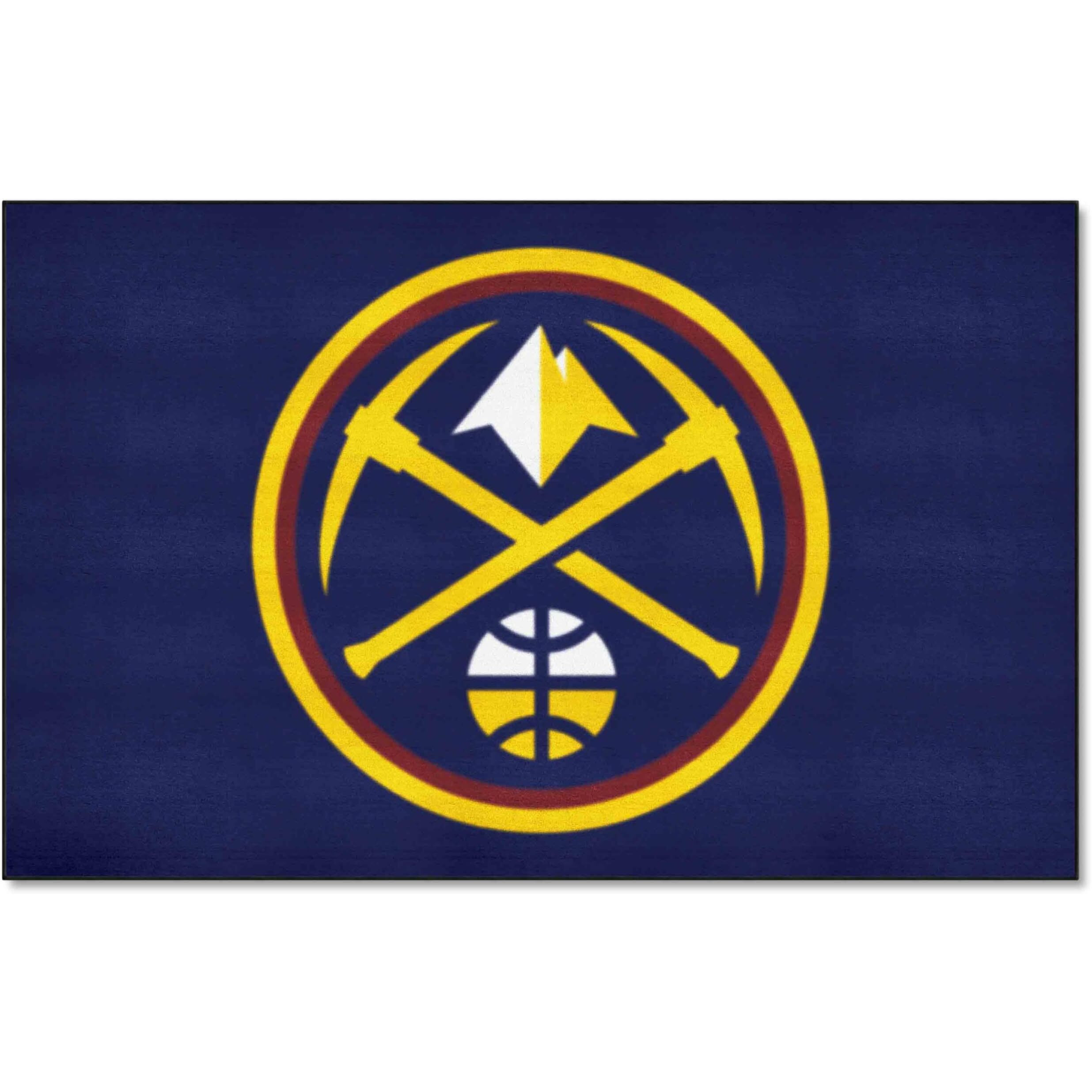 FANMATS 9249 Denver Nuggets Ulti-Mat Rug - 5ft. x 8ft. | Sports Fan Area Rug, Home Decor Rug and Tailgating Mat