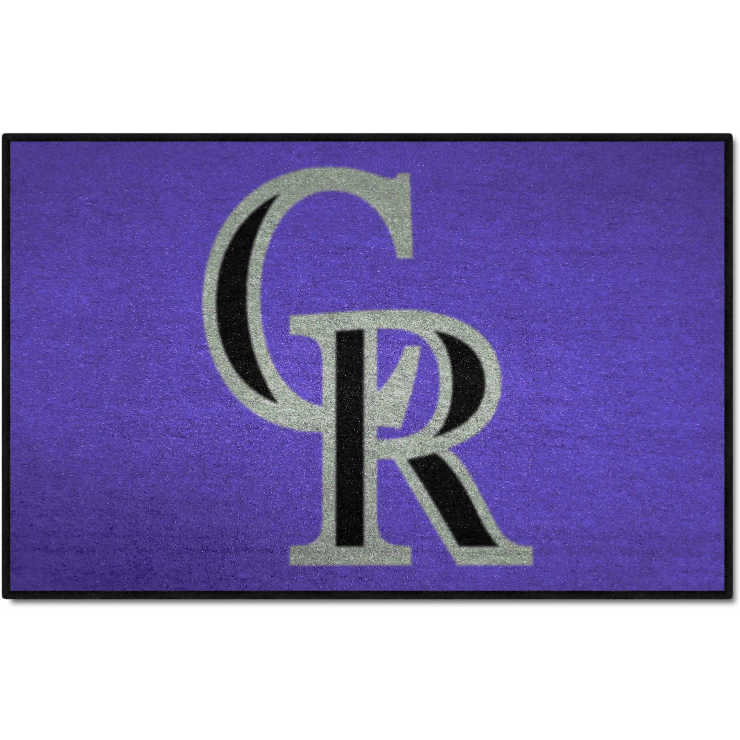 Fanmats 6520 MLB Colorado Rockies Nylon Starter Rug