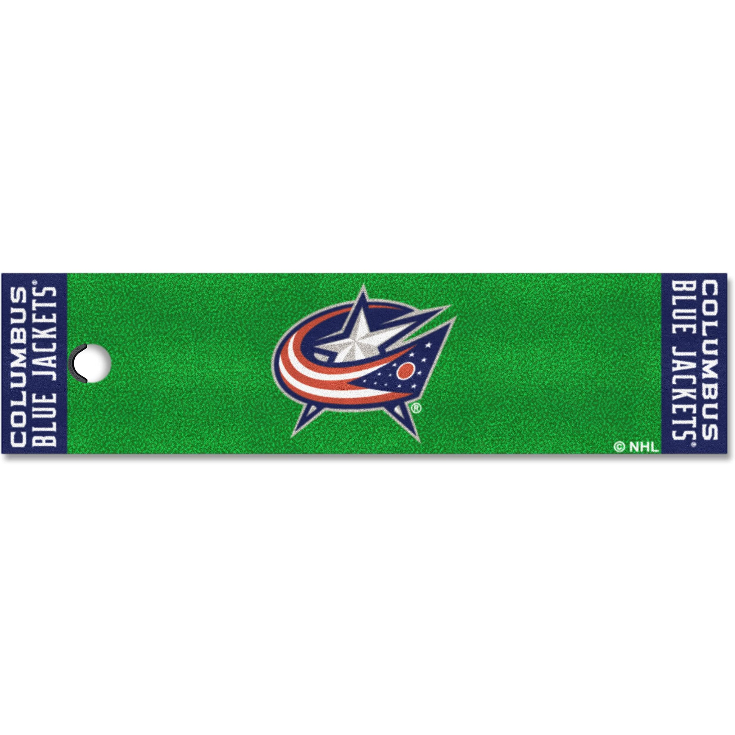 FANMATS 10575 Columbus Blue Jackets Putting Green Mat - 1.5ft. x 6ft.