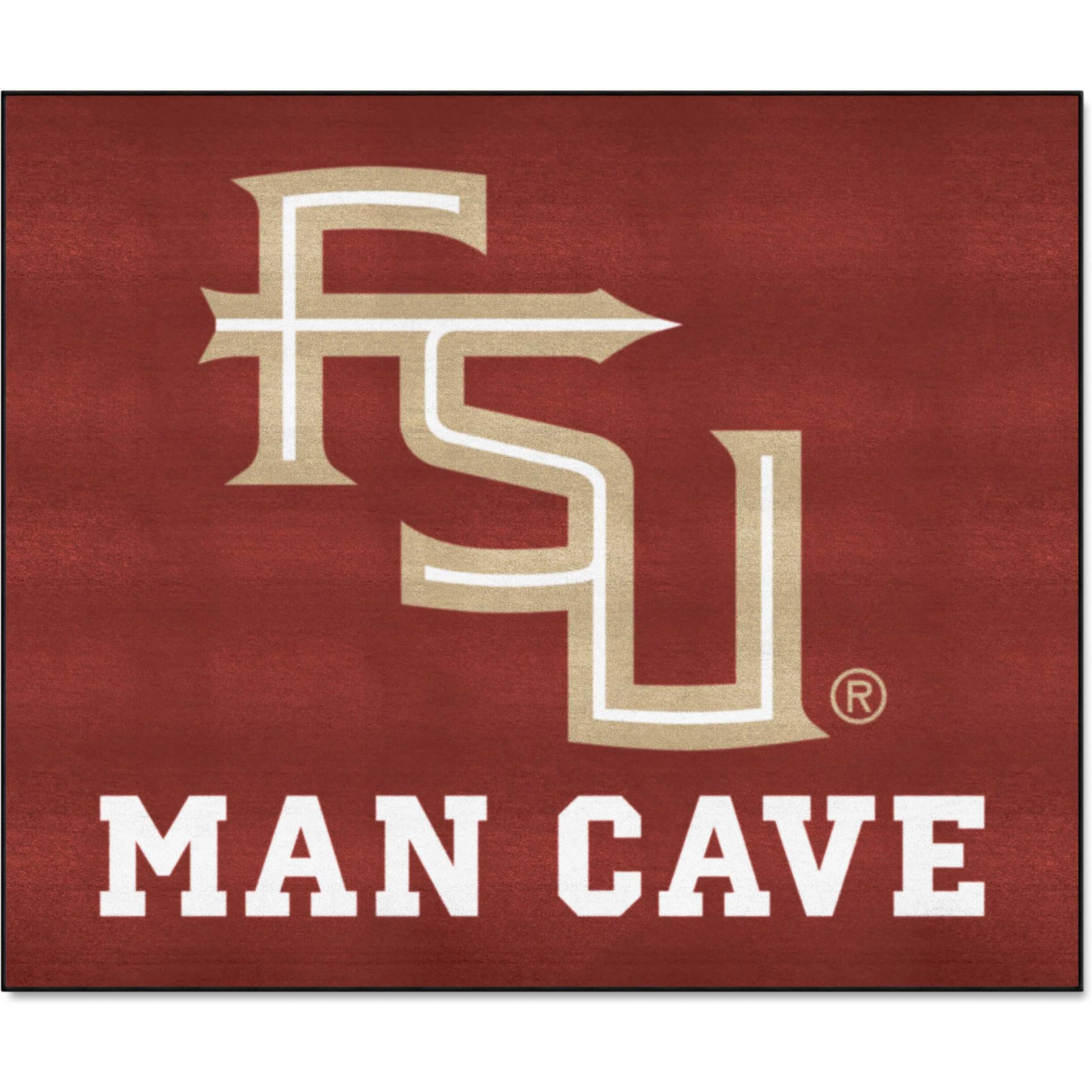 FANMATS 14546 Florida State Seminoles Man Cave Tailgater Rug - 5ft. x 6ft. Sports Fan Area Rug, Home Decor Rug and Tailgating Mat