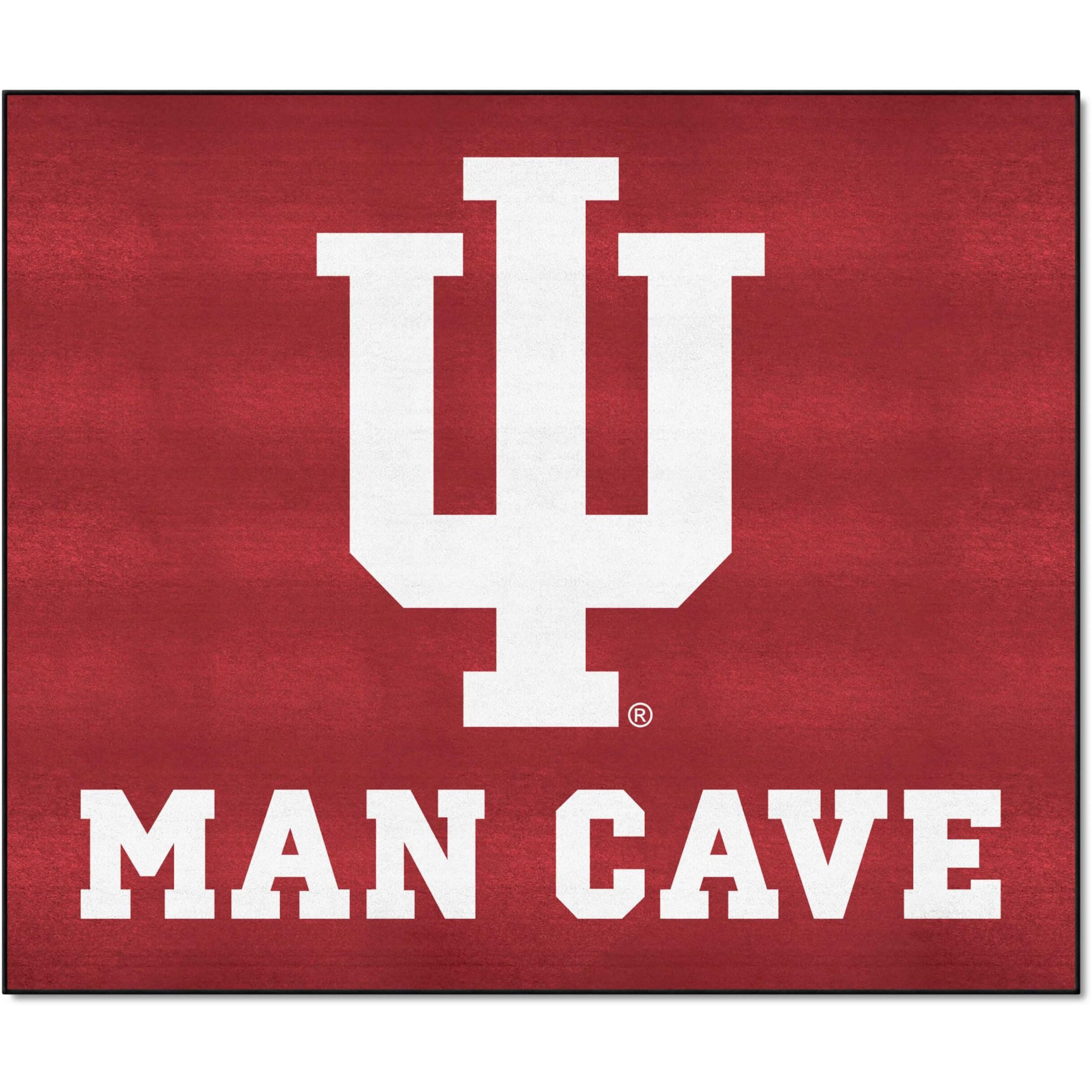 FANMATS 14554 Indiana Hooisers Man Cave Tailgater Rug - 5ft. x 6ft. Sports Fan Area Rug, Home Decor Rug and Tailgating Mat