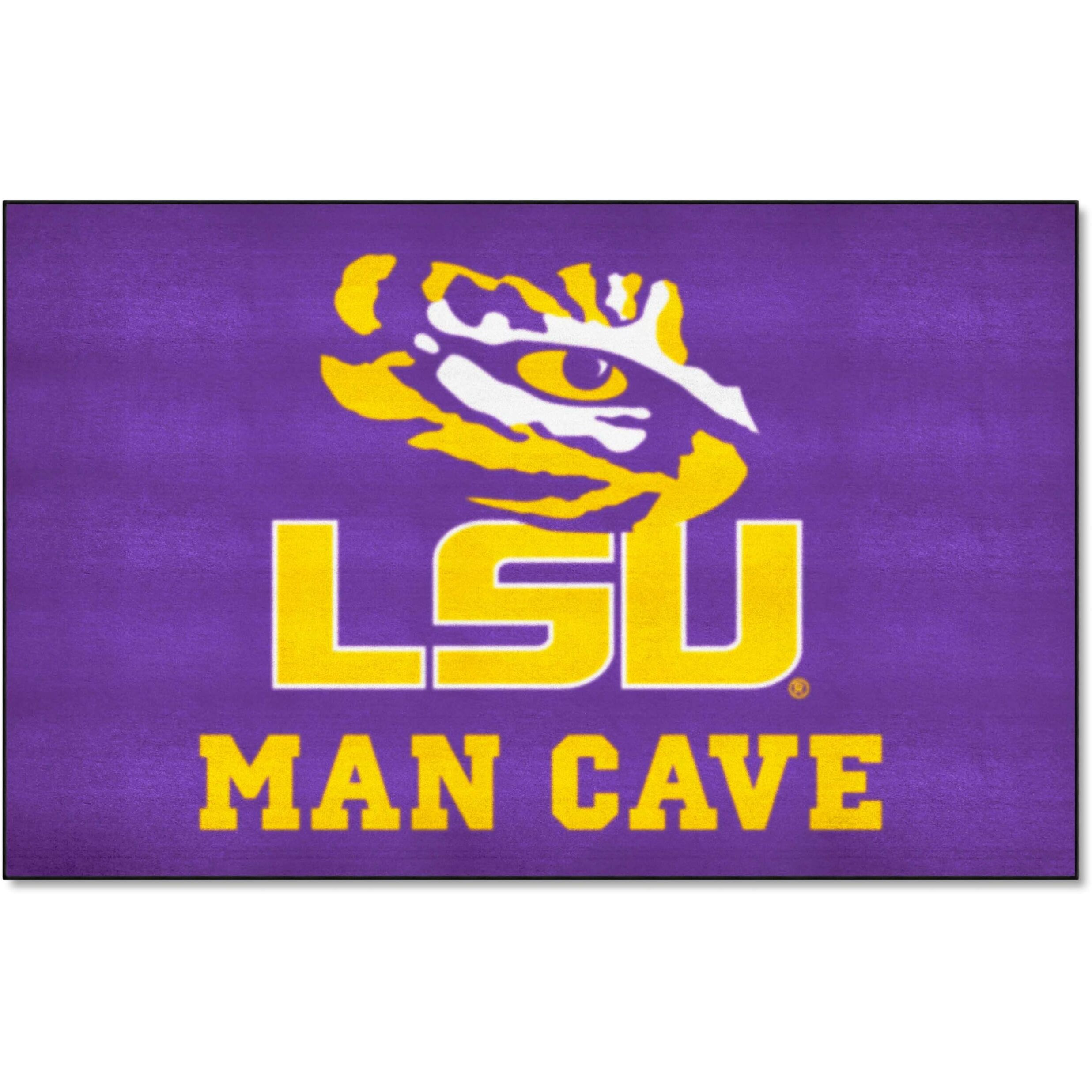 FANMATS 14567 LSU Tigers Man Cave UltiMat Rug - 5ft. x 8ft. | Sports Fan Area Rug, Home Decor Rug and Tailgating Mat