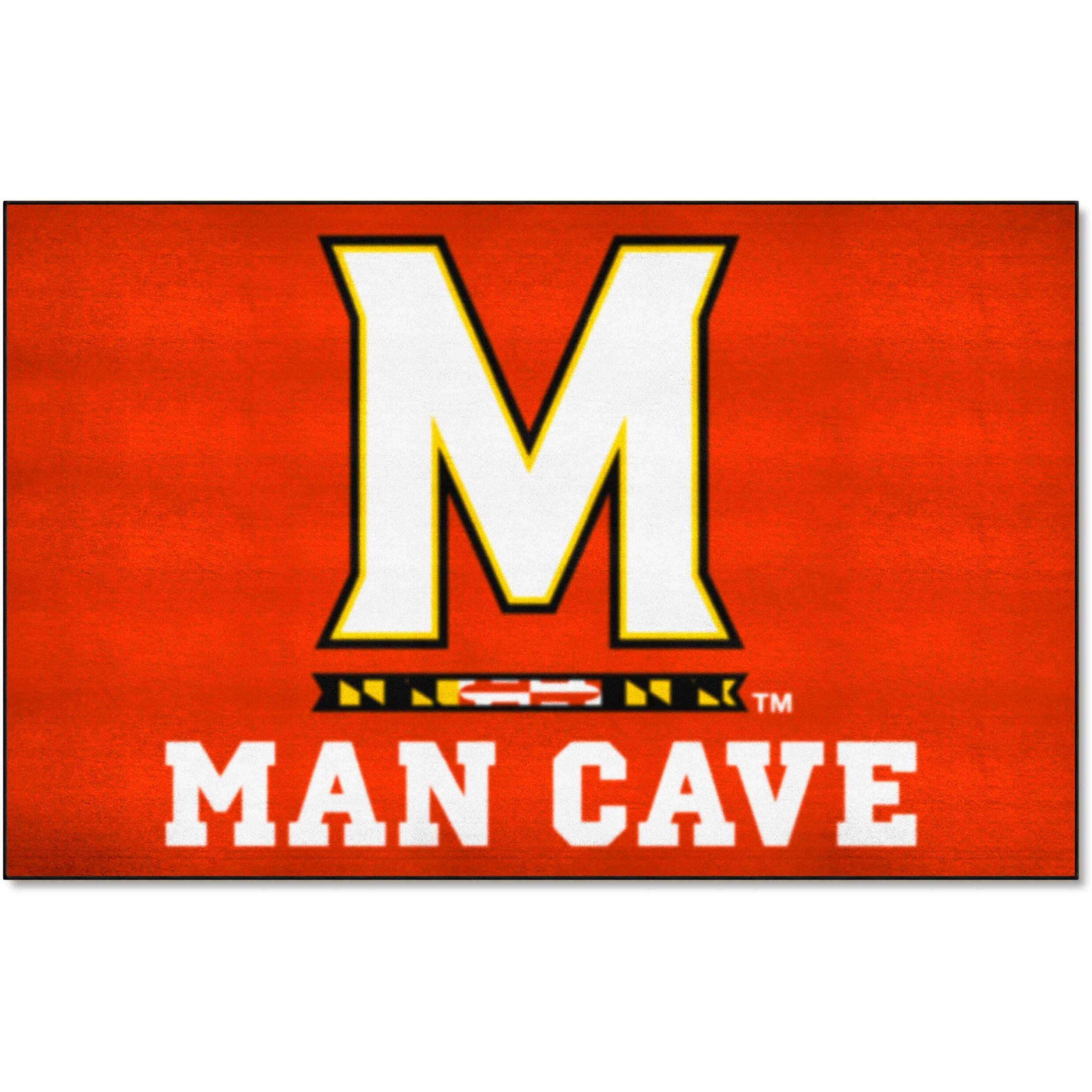 FANMATS 14663 Maryland Terrapins Man Cave UltiMat Rug - 5ft. x 8ft. | Sports Fan Area Rug, Home Decor Rug and Tailgating Mat