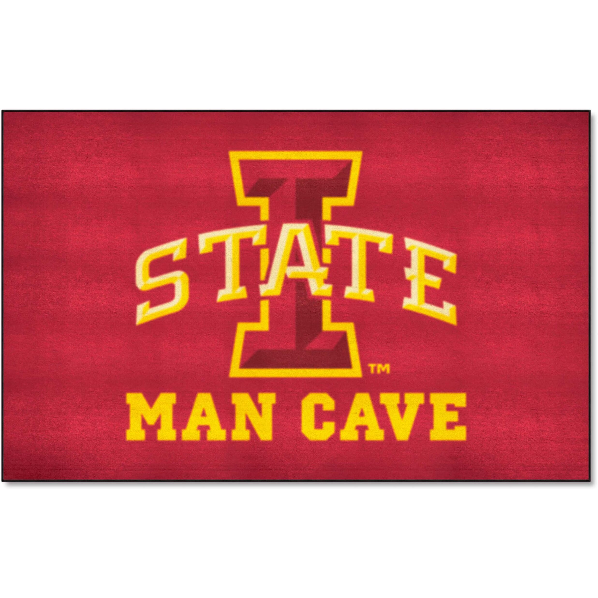 FANMATS 14559 Iowa State Cyclones Man Cave UltiMat Rug - 5ft. x 8ft. | Sports Fan Area Rug, Home Decor Rug and Tailgating Mat